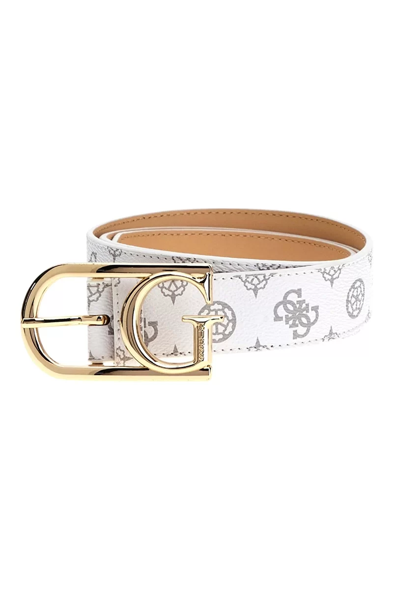 Guess Dorys Not Reversıble H35 Kadın Beyaz Kemer BW9201P5135-WLO