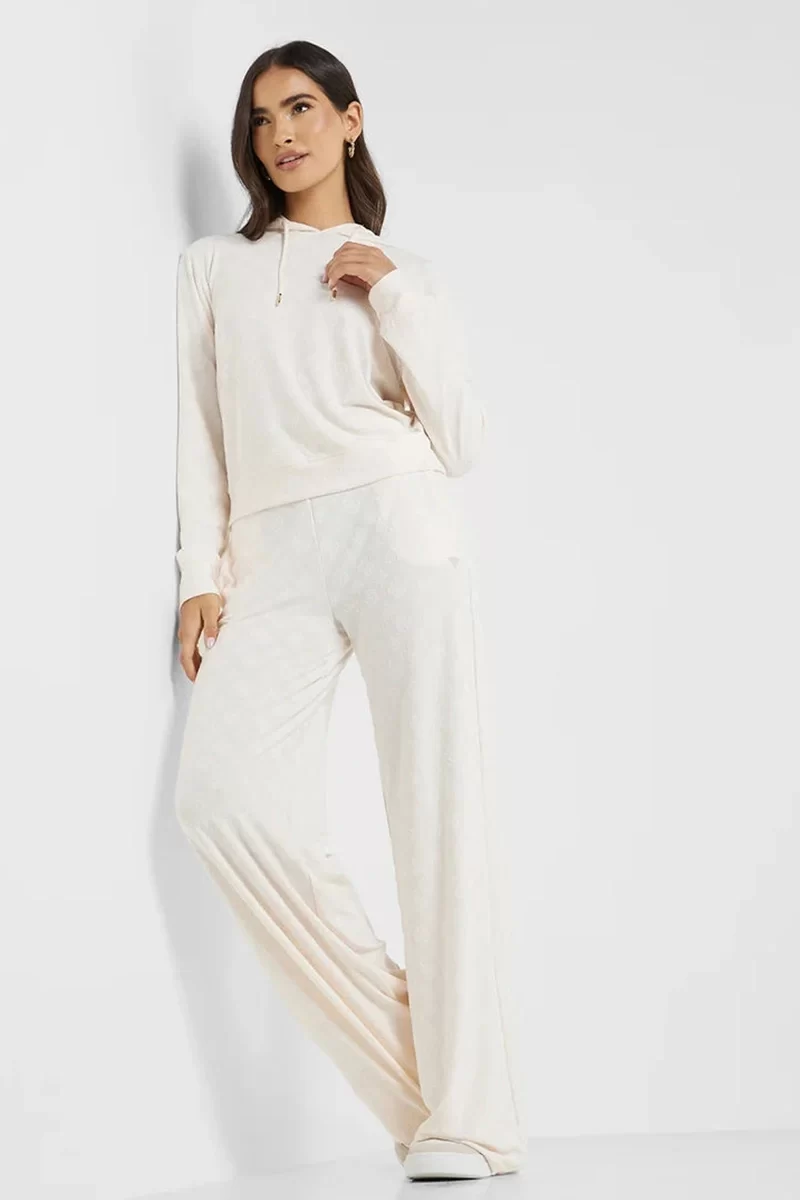 Guess Monıca Long Pant Kadın Beyaz Eşofman Altı V5RB21KCLG2-P6EB