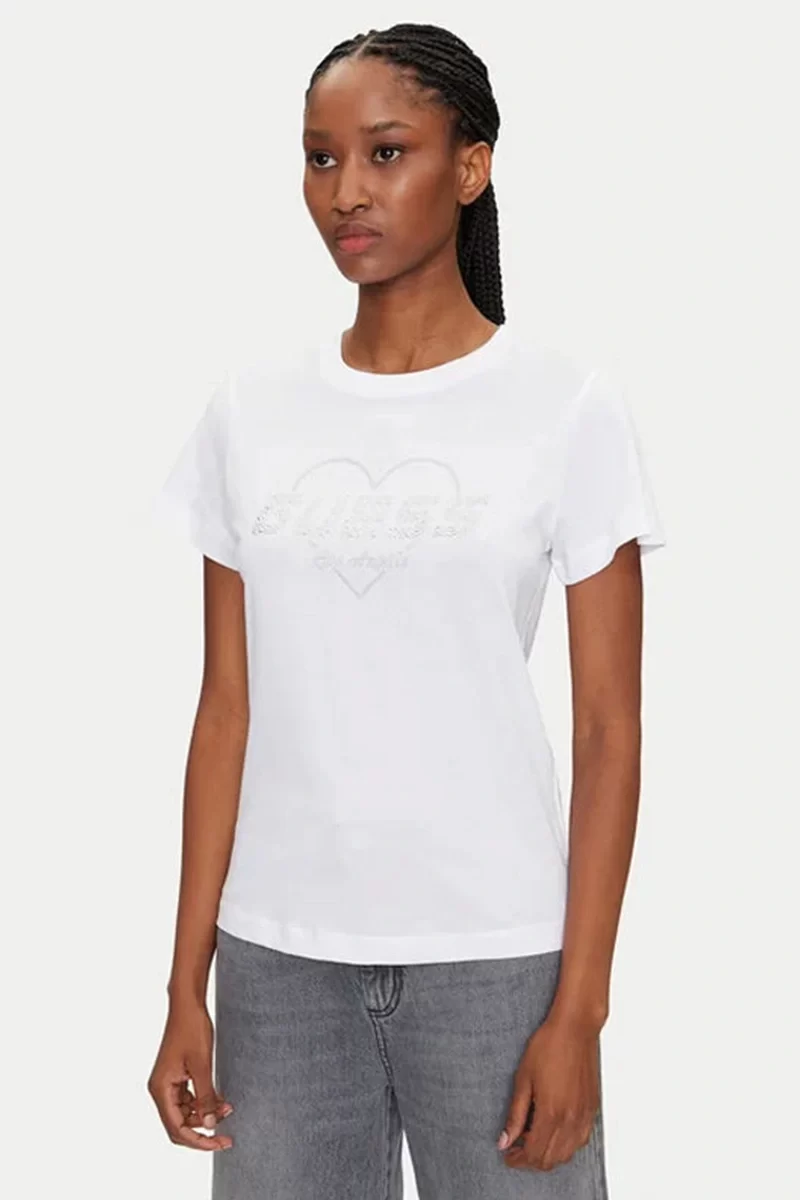 Guess Narcıso Cn T-Shırt Kadın Beyaz T-Shirt V5GI10K9RM1-G011