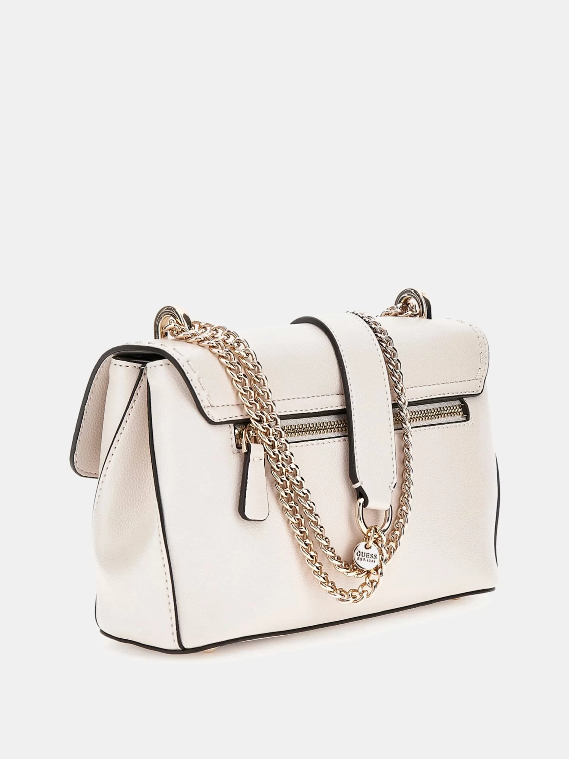 Guess Nastra Convertıble Xbody Flap Kadın Beyaz Çapraz Çanta HWBG9637210-OFF