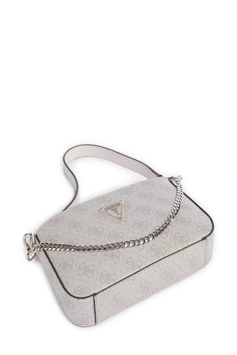 Guess Noelle Mını Top Zıp Shoulder Kadın Krem Omuz Çantası HWBD7879720-DVL