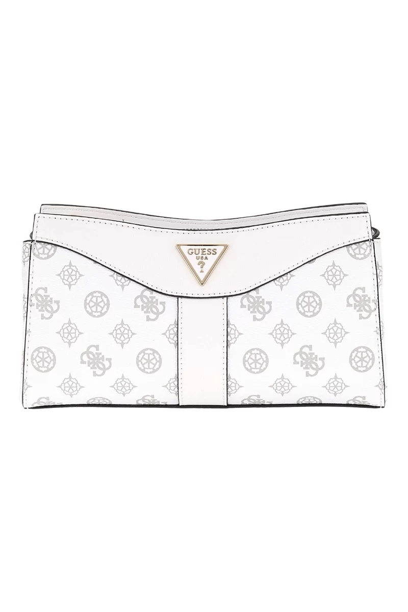 Guess Dorys Top Zıp Crossbody Kadın Beyaz Mini Çanta HWPG9521120-WLO