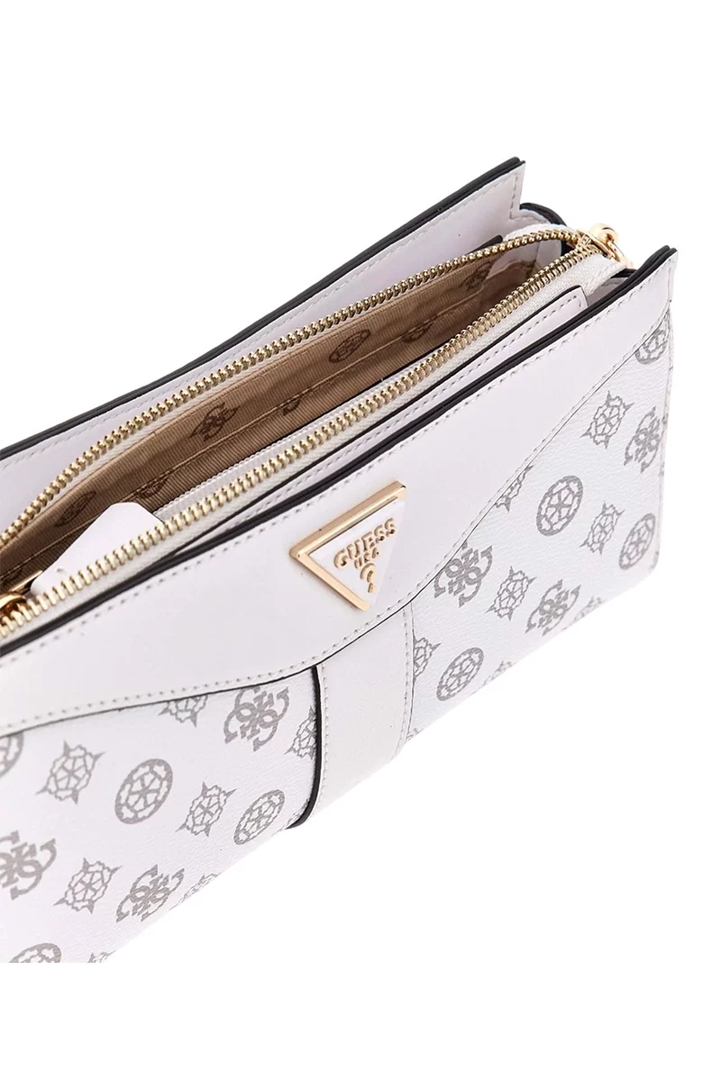 Guess Dorys Top Zıp Crossbody Kadın Beyaz Mini Çanta HWPG9521120-WLO