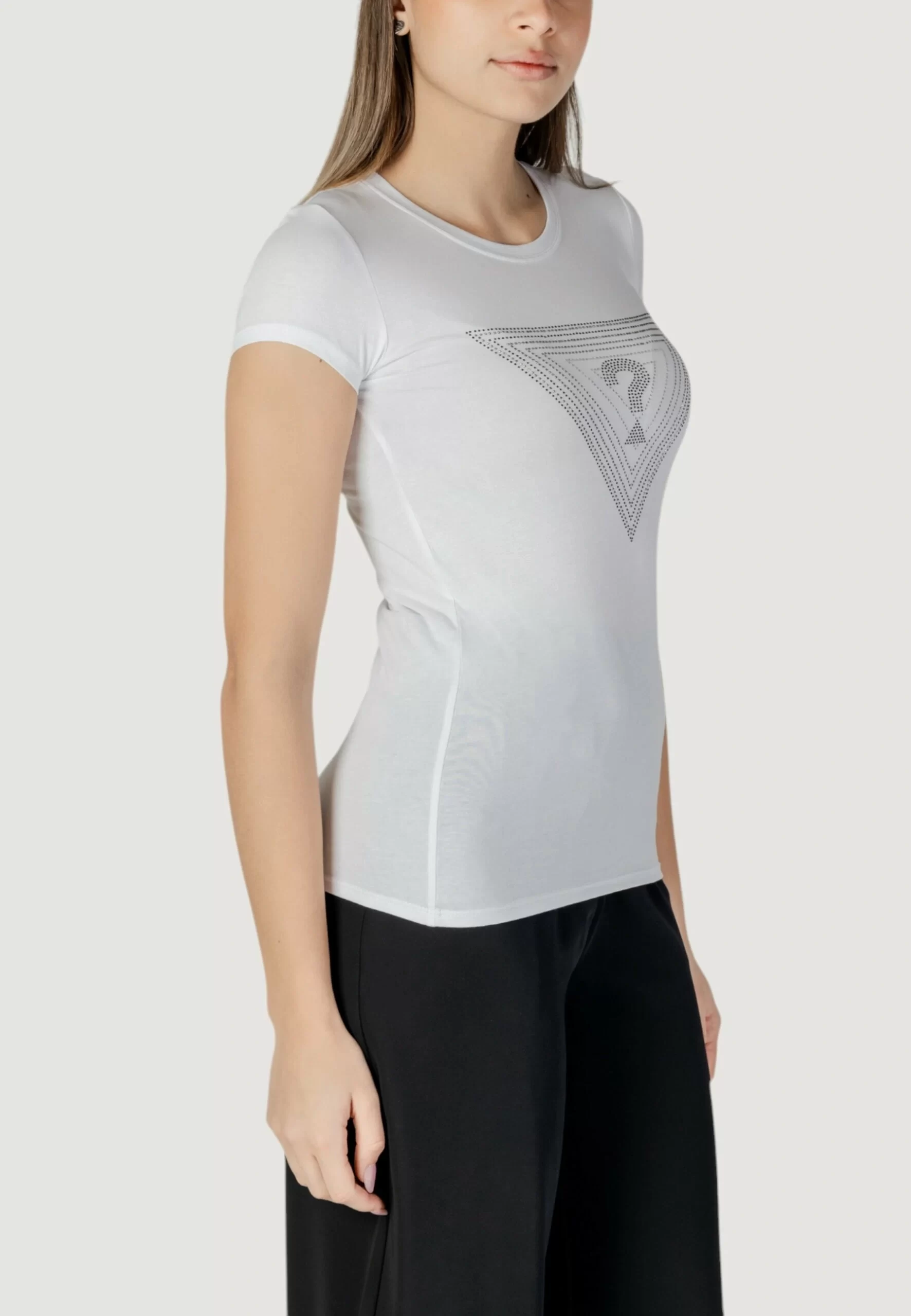 Guess Ss Trıangle Ombre R3 Tee Kadın Beyaz T-Shirt W5GI43KA0Q1-G011