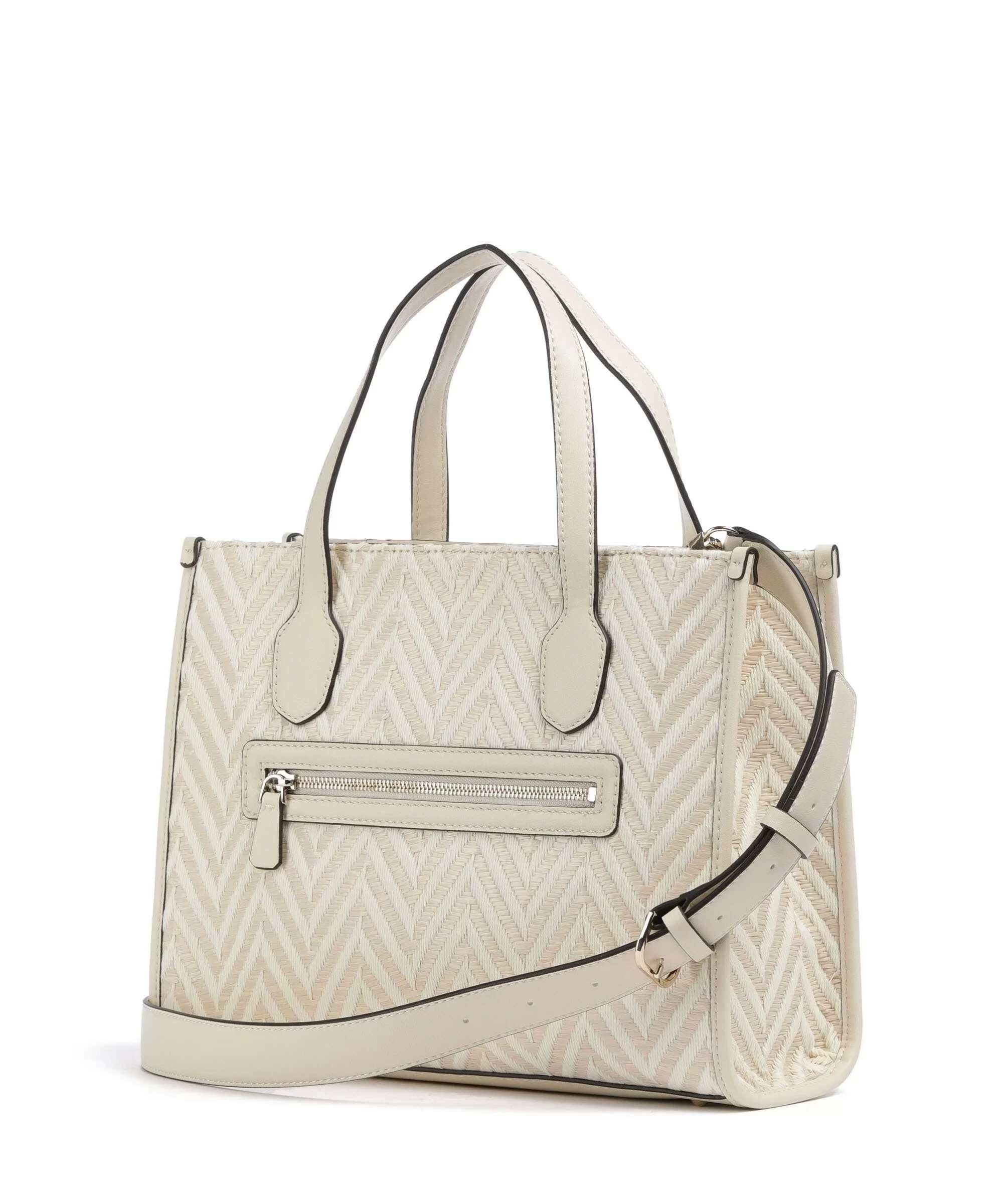 Guess Sılvana 2 Compartment Tote Kadın Beyaz El Çantası HWCV8665220-OFF