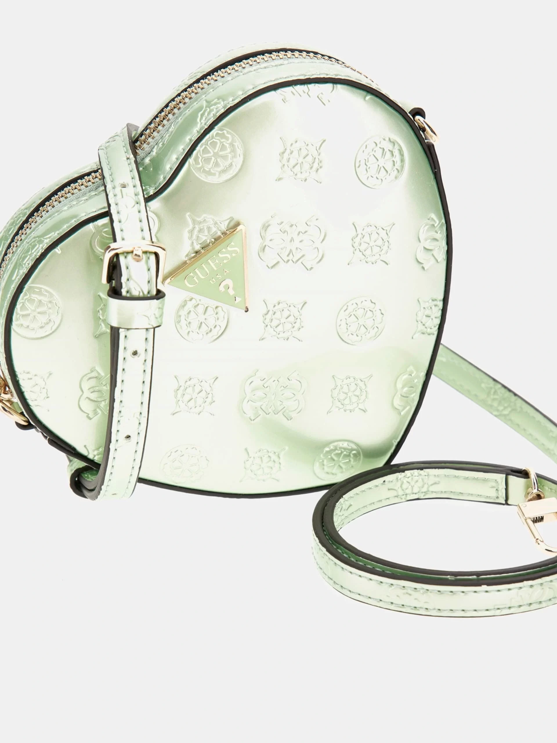 Guess Kadın Yeşil Arnela Mini Kalp Çanta