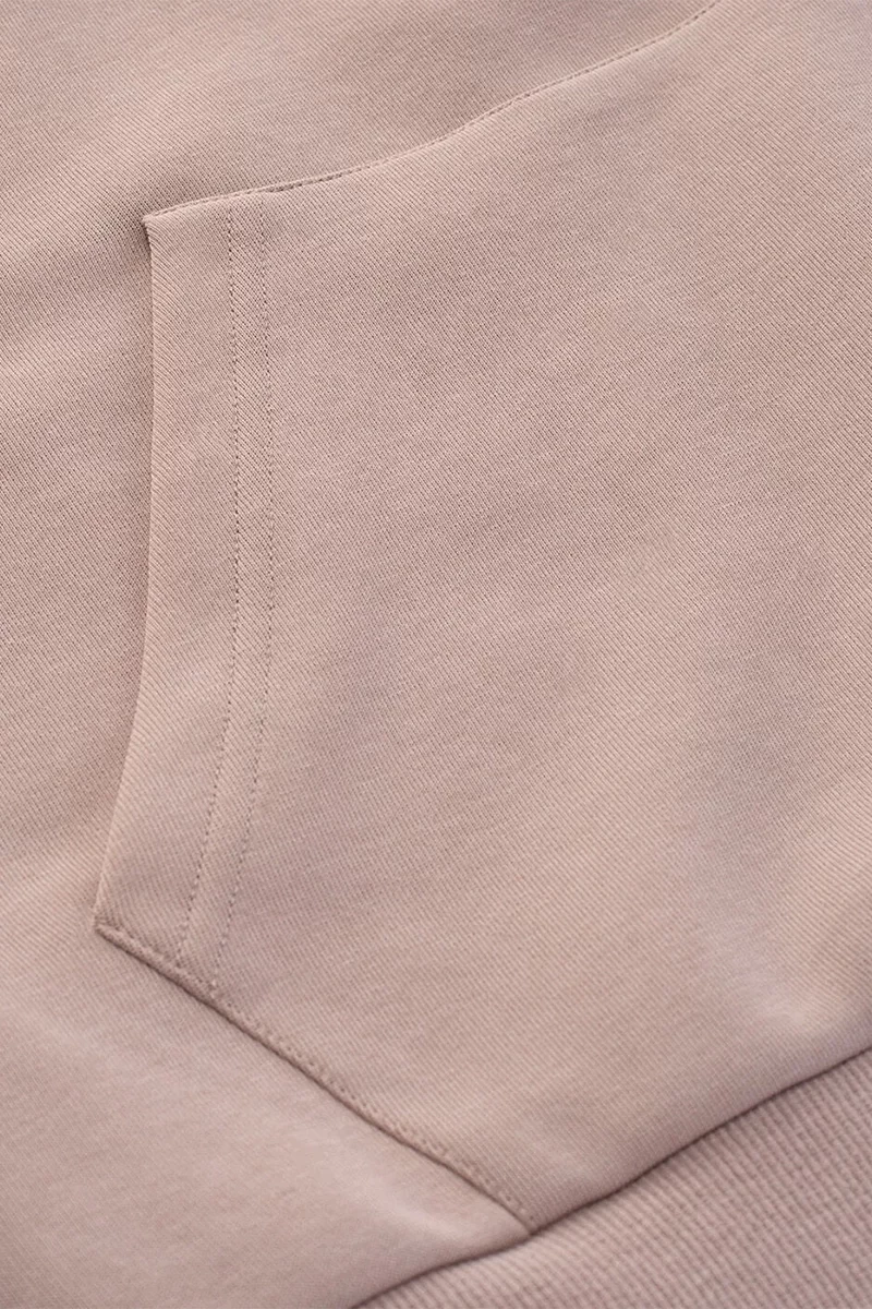 Guess Carla Hooded Sweatshırt Kadın Pudra Sweatshirt V4YQ11KB3P2-G4Q9