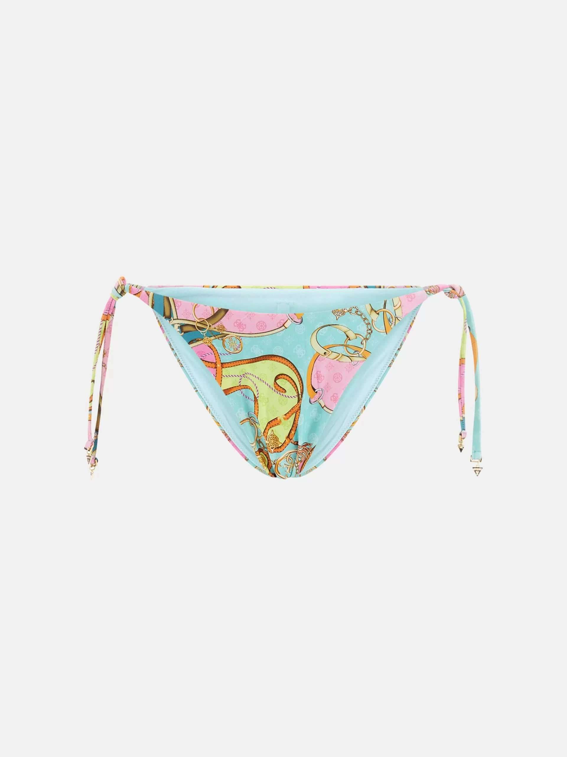 Guess Kadın  Desenli Bağlamalı String Bikini Altı