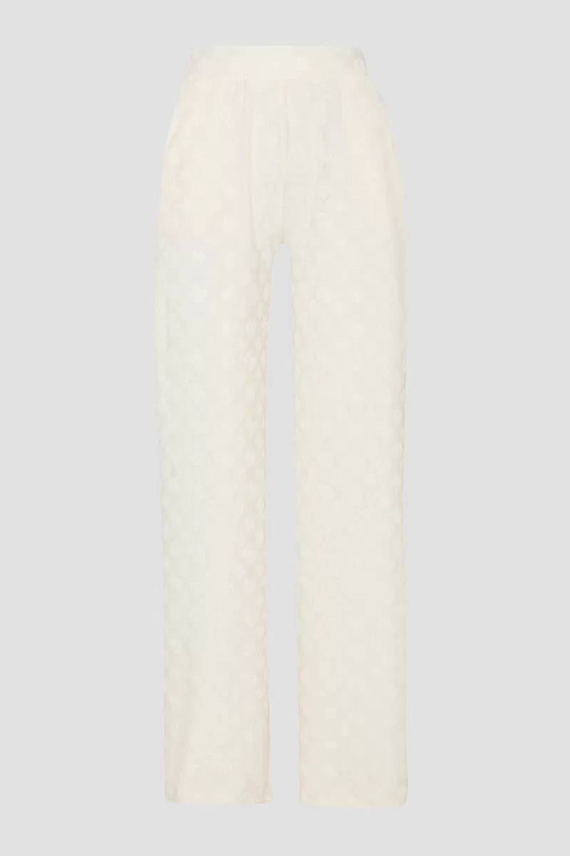 Guess Monıca Long Pant Kadın Beyaz Eşofman Altı V5RB21KCLG2-P6EB