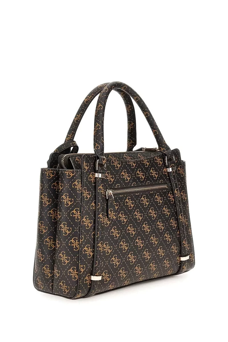 Guess Eco Erıca 2 Comp Satchel Kadın Kahverengi El Çantası HWEQG951006-BNL