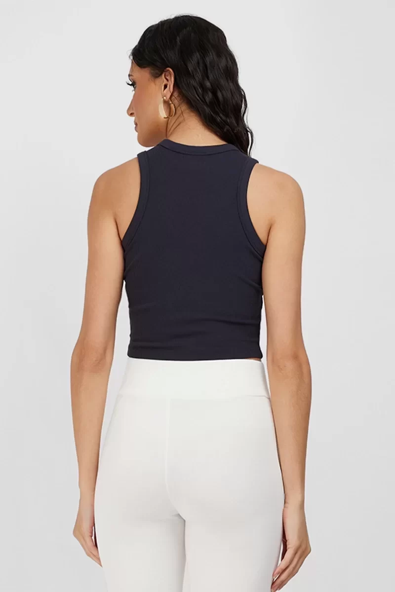 Guess Edıe Tank Top Kadın Antrasit Crop V3GP19K8RT2-G7FQ
