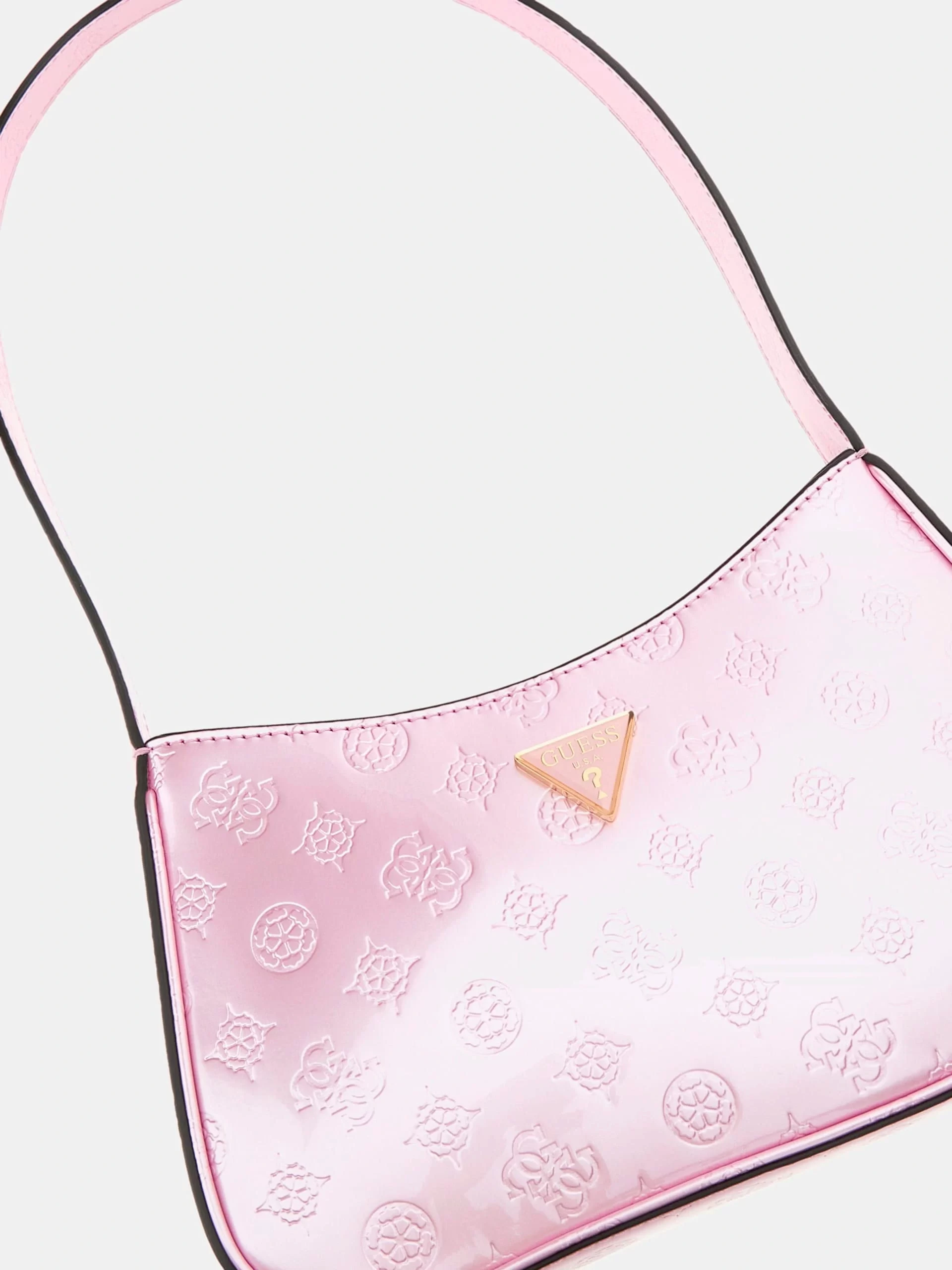 Guess Kadın Pembe Arnela Üstten Fermuarlı Omuz Çantası