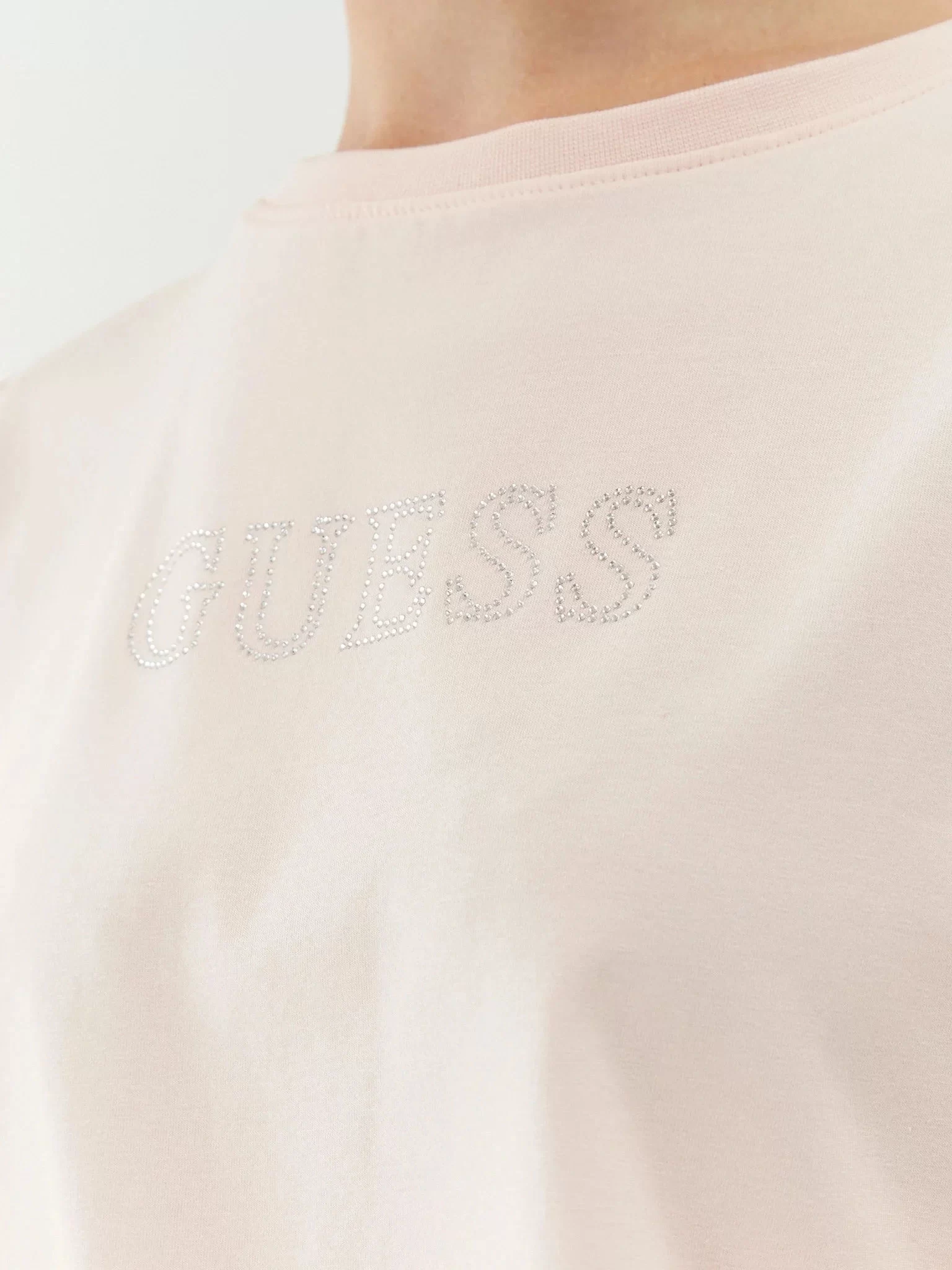 Guess Brıana Ss T-Shırt Kadın Ekru T-Shirt V3BI11J1314-A21G