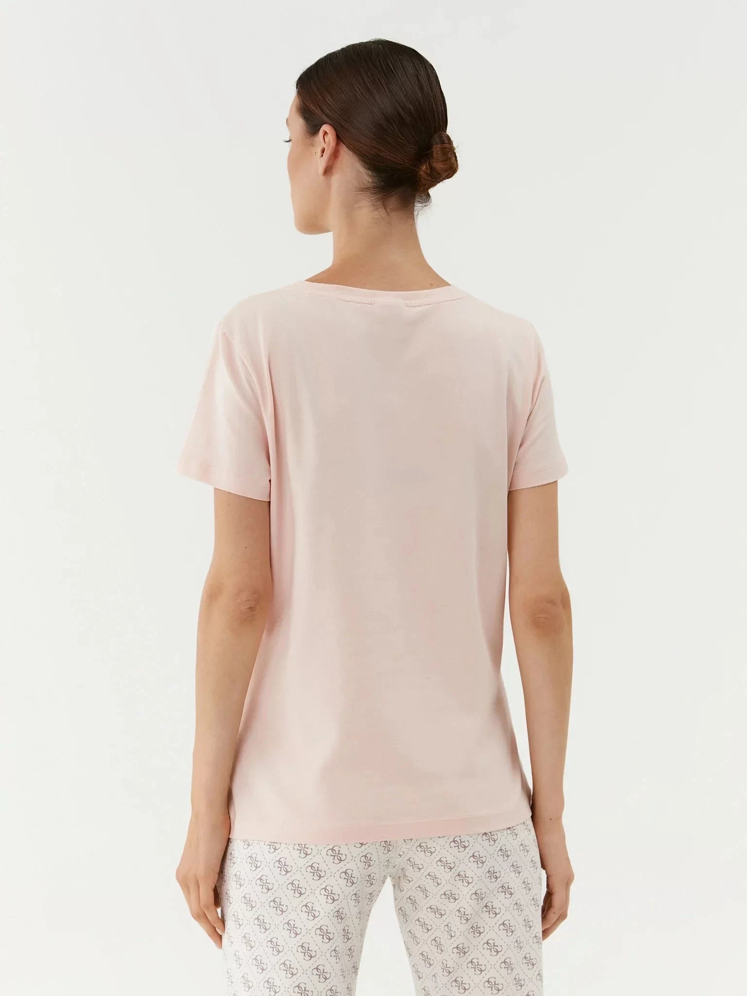 Guess Brıana Ss T-Shırt Kadın Ekru T-Shirt V3BI11J1314-A21G