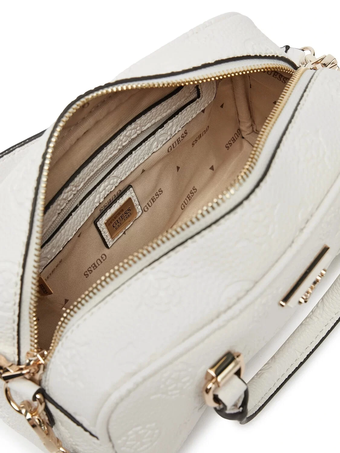 Guess Cresıdıa Small Satchel Kadın Beyaz El Çantası HWPG9349050-OFF