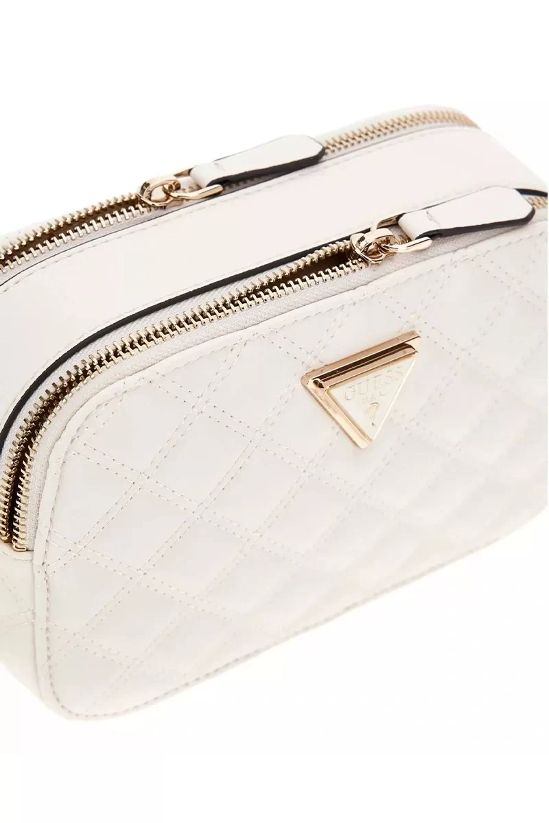 Guess Gıully Camera Bag Kadın Beyaz Çapraz Çanta HWQG8748140-OFF