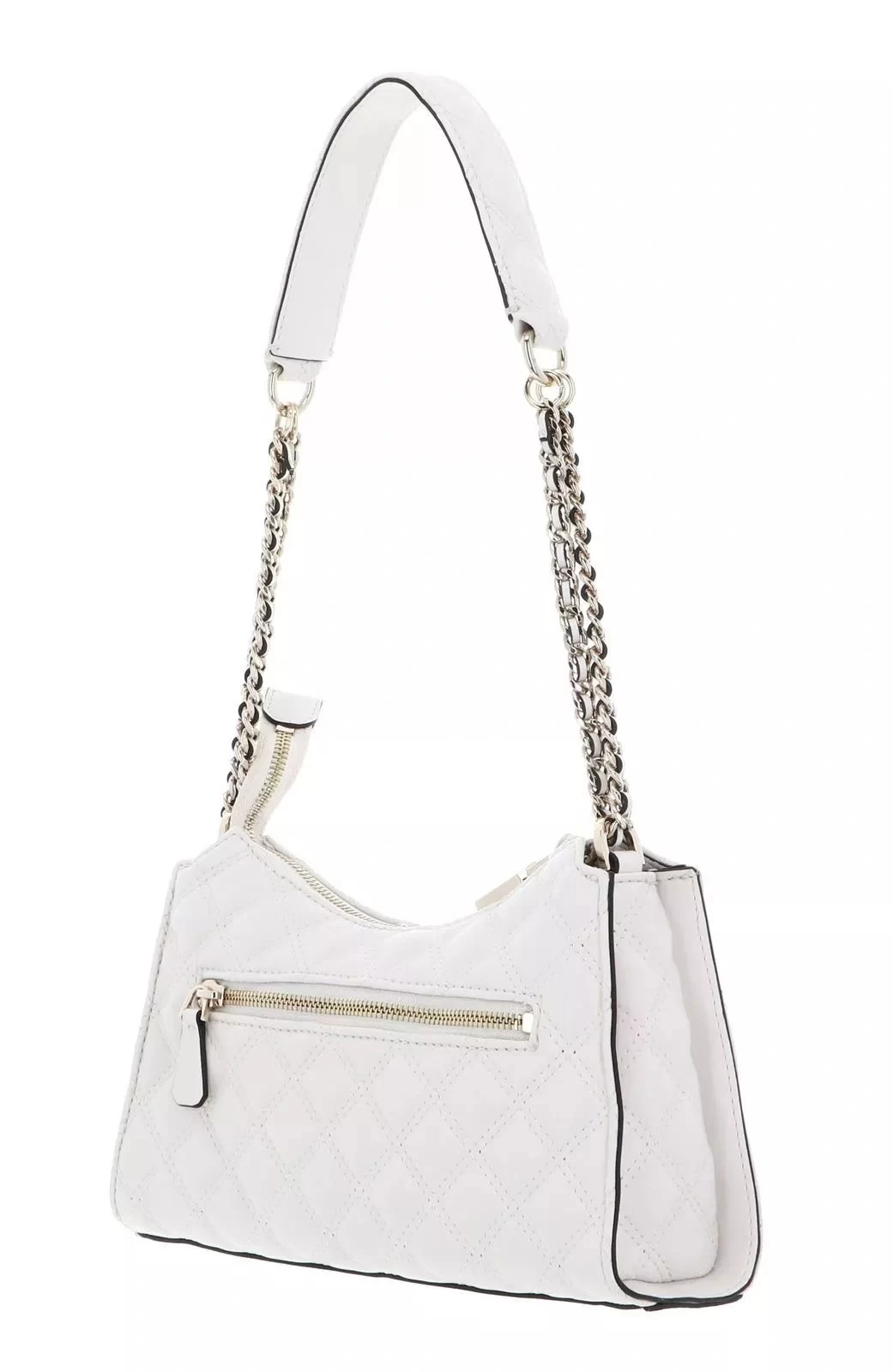 Guess Gıully Top Zıp Shoulder Bag Kadın Beyaz Omuz Çantası HWQG8748130-OFF