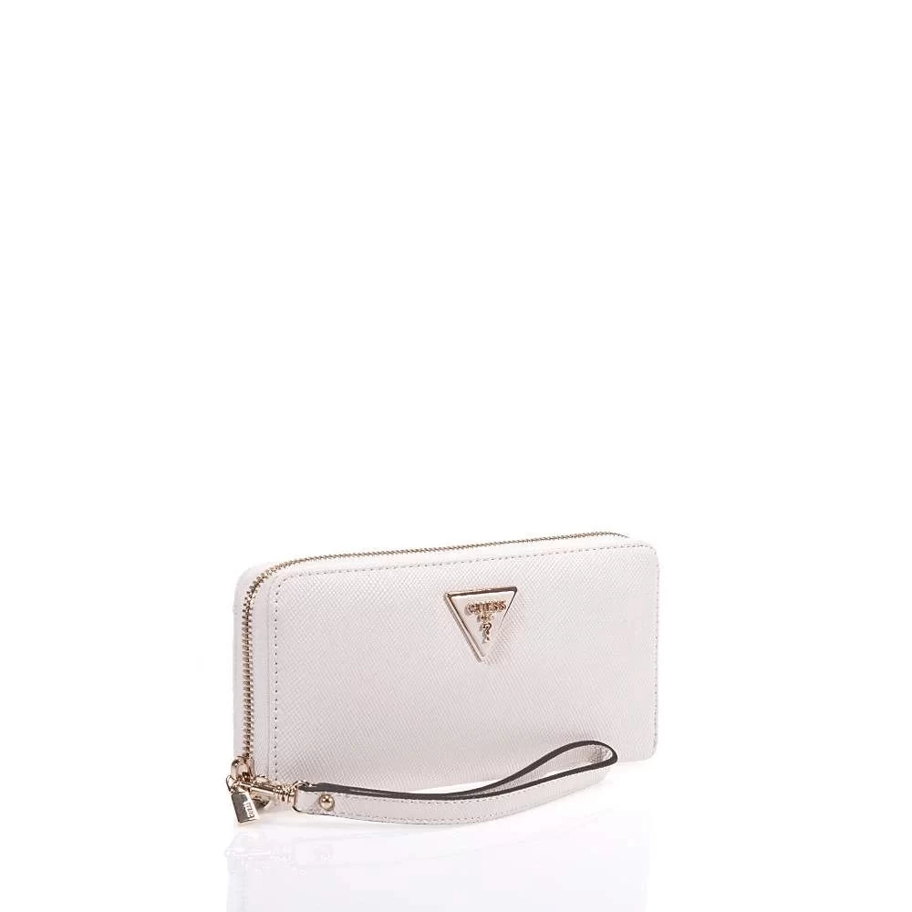 Guess Laurel Slg Large Zıp Around Kadın Ekru Cüzdan SWZG8500146-BON