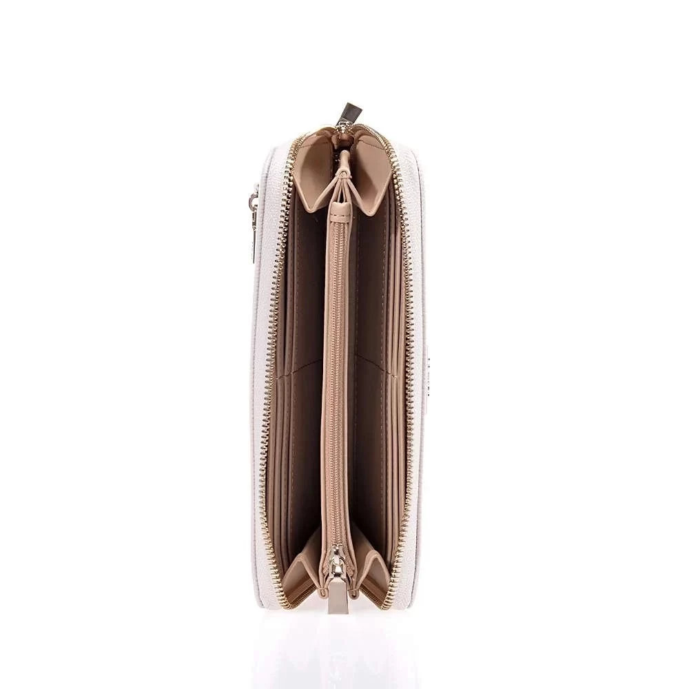 Guess Laurel Slg Large Zıp Around Kadın Ekru Cüzdan SWZG8500146-BON