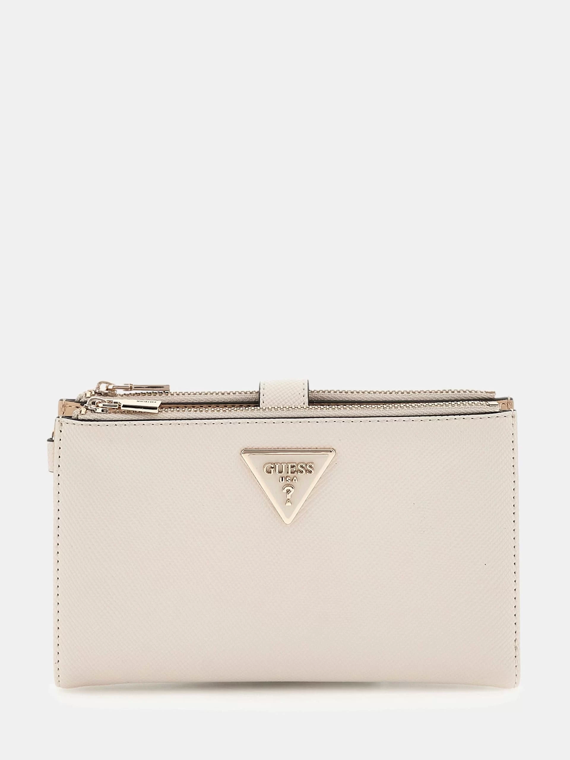 Guess Laurel Slg Dbl Zıp Organızer Kadın Ekru Cüzdan SWZG8500157-BON
