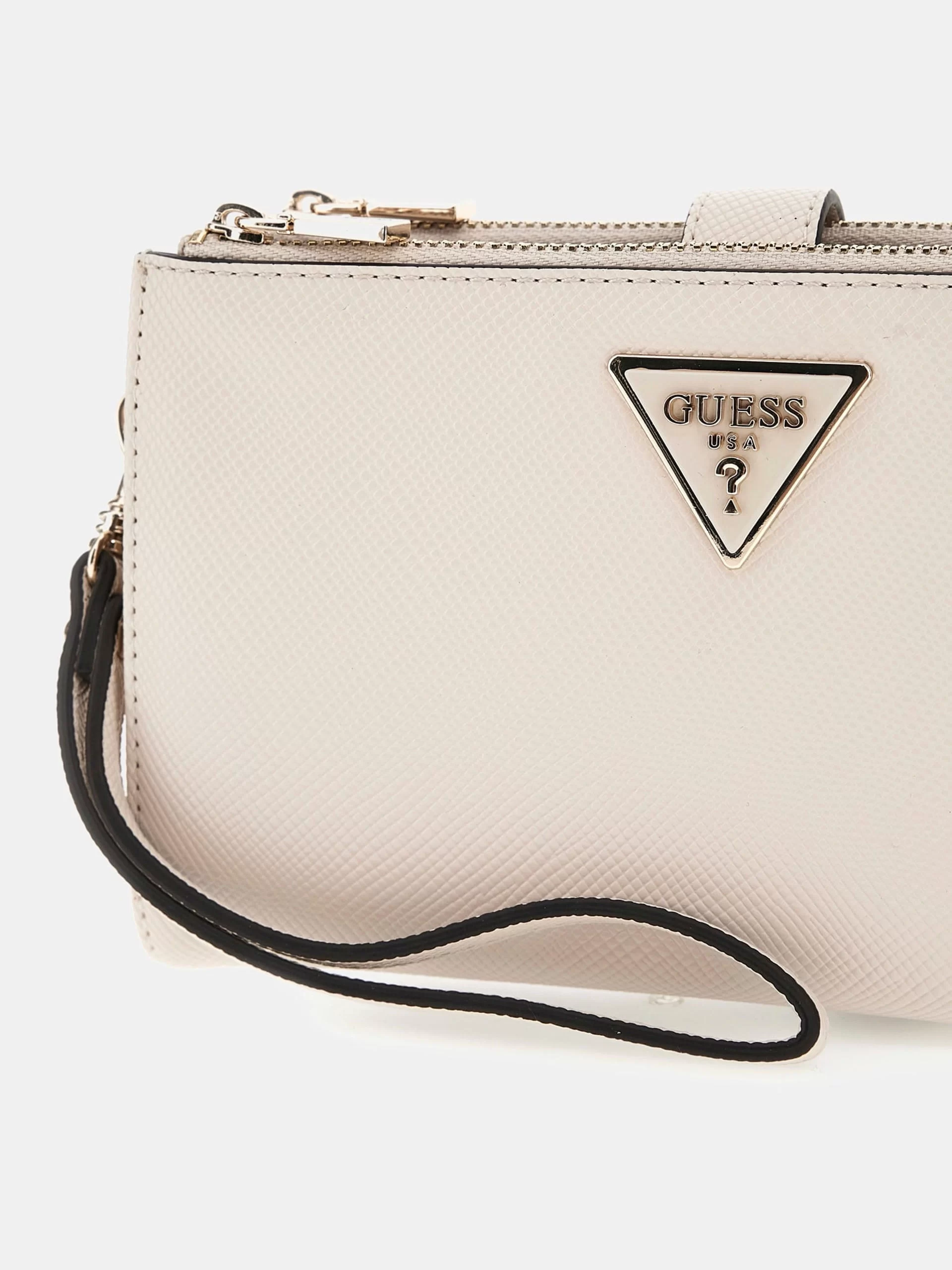 Guess Laurel Slg Dbl Zıp Organızer Kadın Ekru Cüzdan SWZG8500157-BON