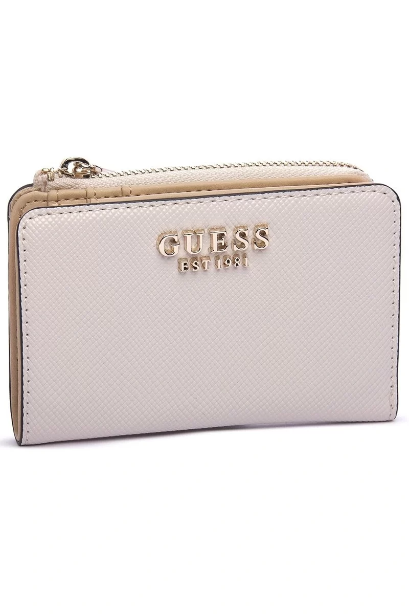 Guess Laurel Slg Zıp Arnd Card Case Kadın Ekru Cüzdan SWZG8500156-BON
