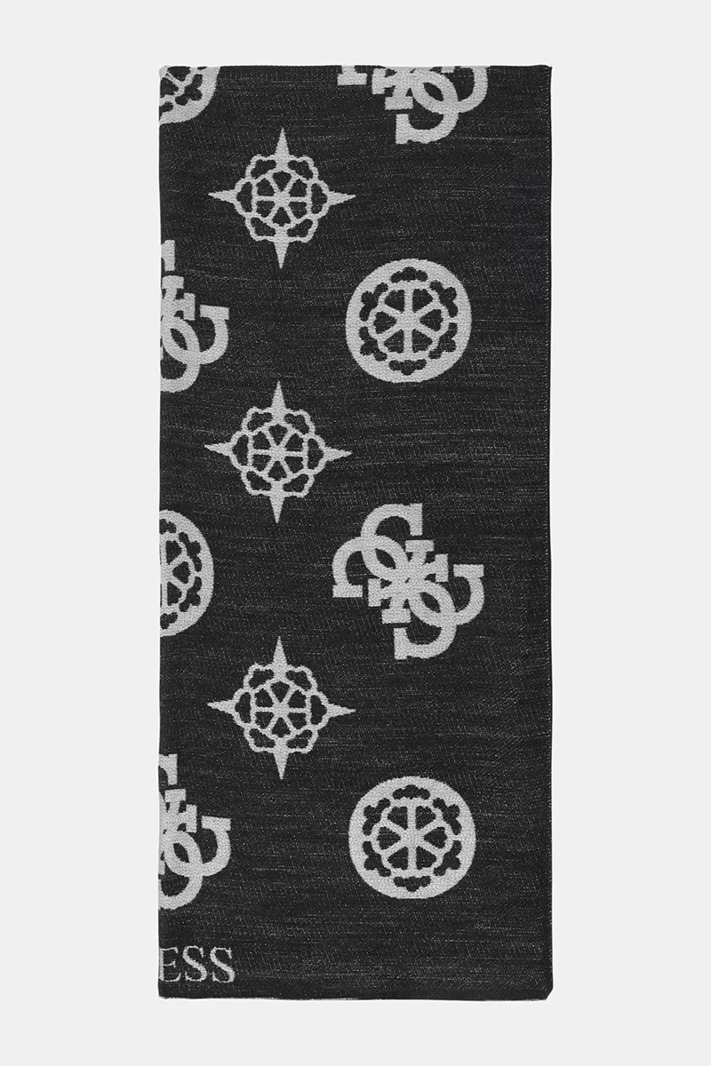 Guess Scarf Jacquard 80X180 Kadın Siyah Şal AW5190POL03-BLA