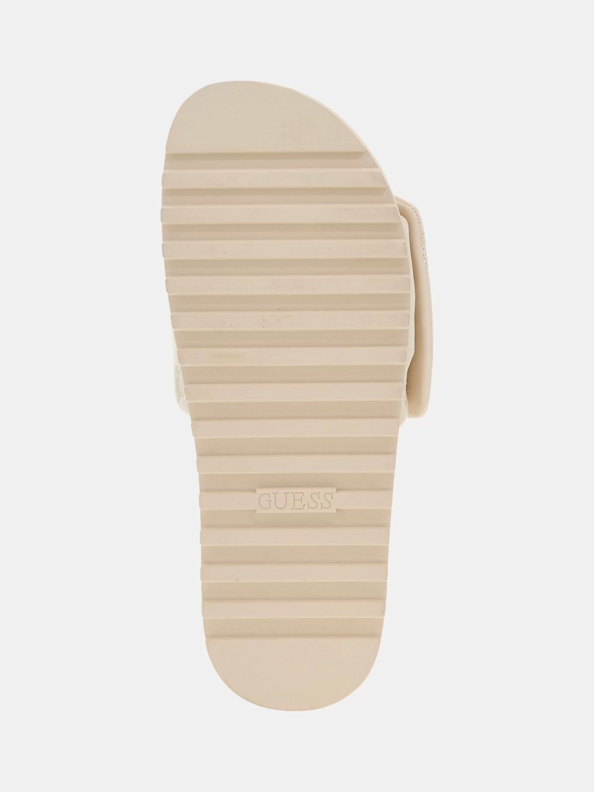 Guess Kadın Fabio 4G ve Peony Logolu Krem Terlik