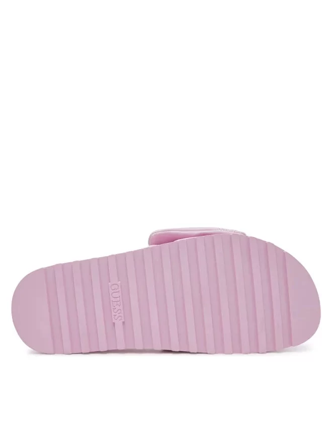 Guess Kadın Fabio 4G ve Peony Logolu Pembe Terlik