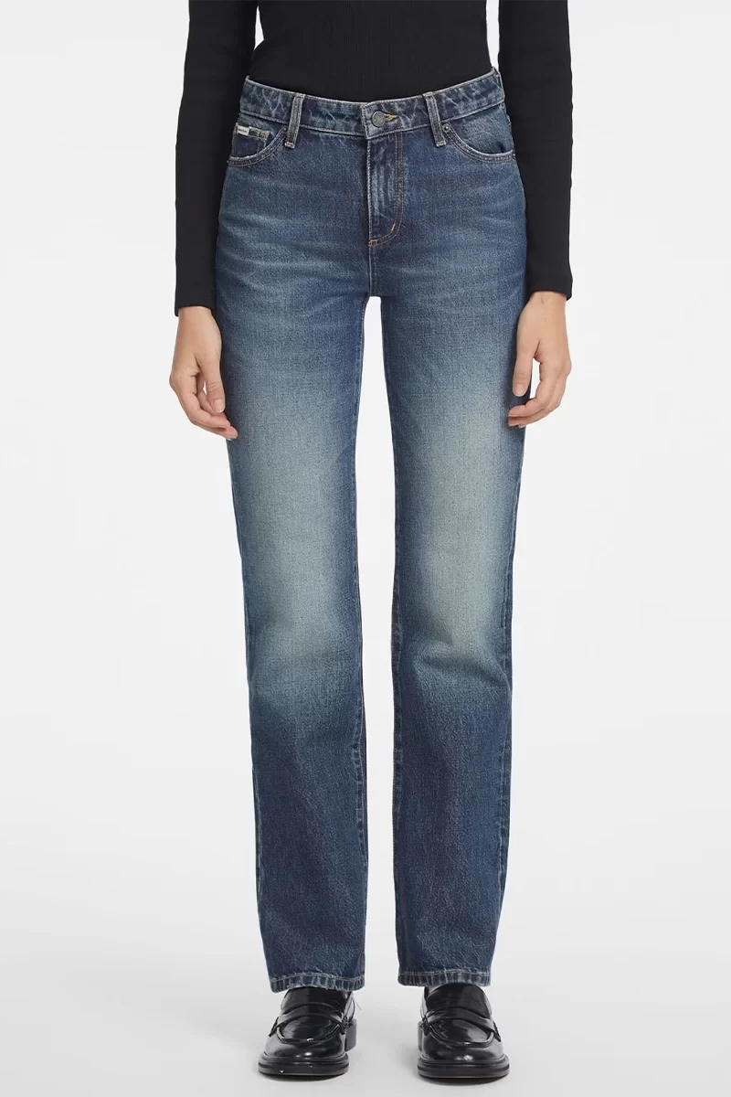 Guess jeans Gj G08 Mıd Rıse Straıght Kadın Mavi Jeans W4YA98D5FC1-GJEW