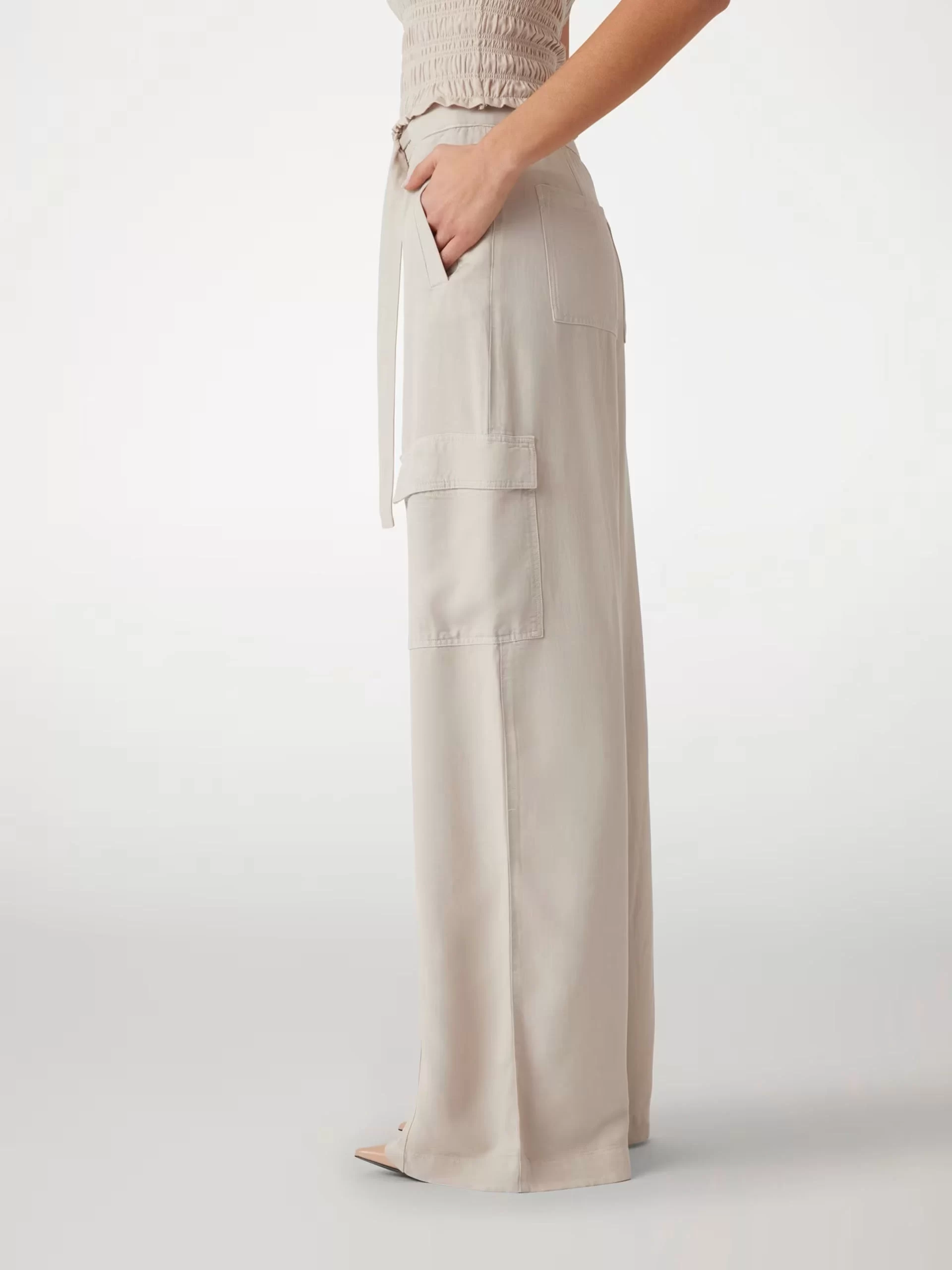Guess Agatha Cargo Kadın Bej Pantolon W5GA1TWDP85-G9D0