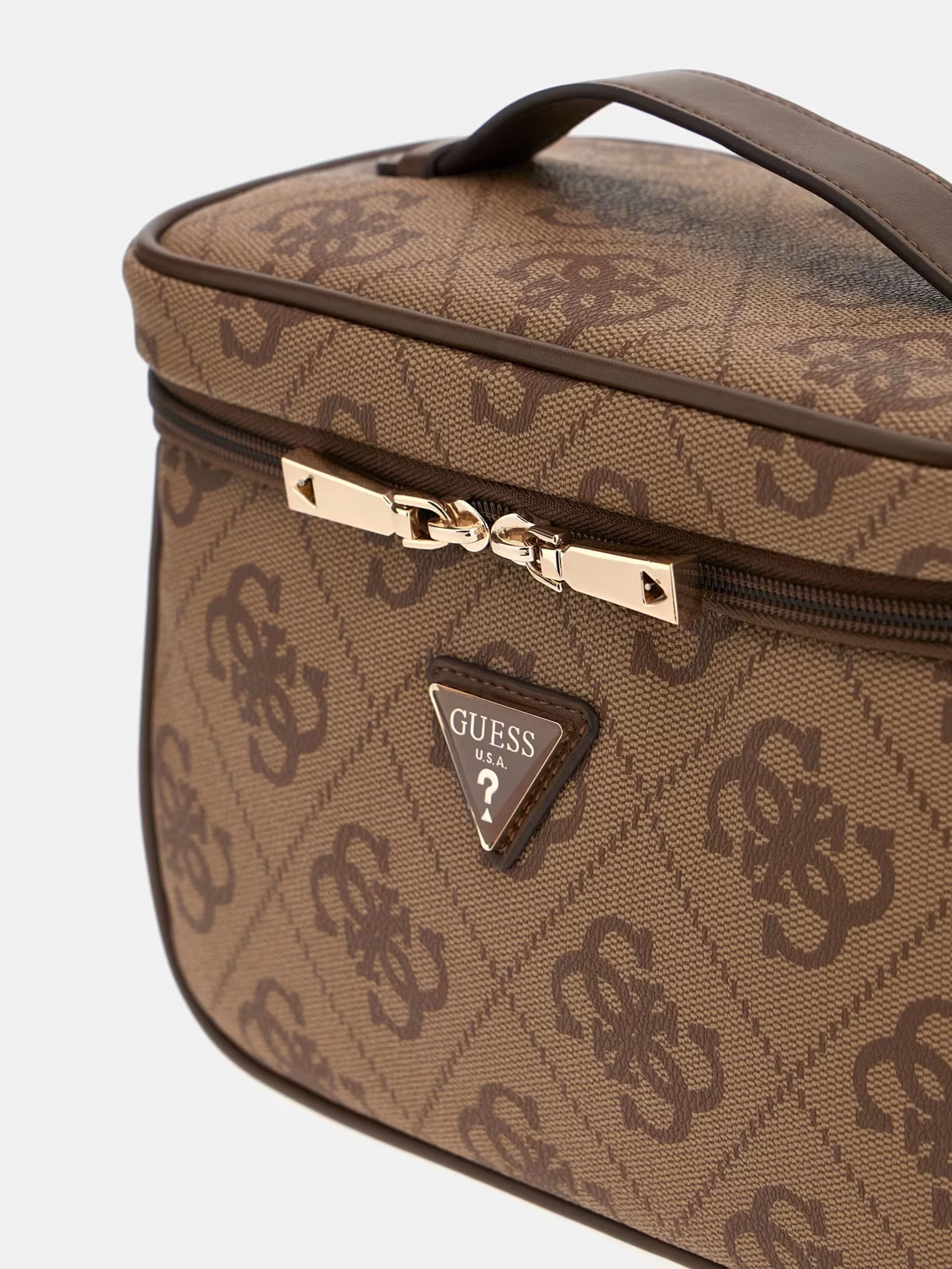 Guess Berta Toıletry Traın Case Kadın Kahverengi Makyaj Çantası TWOB8688039-LGW