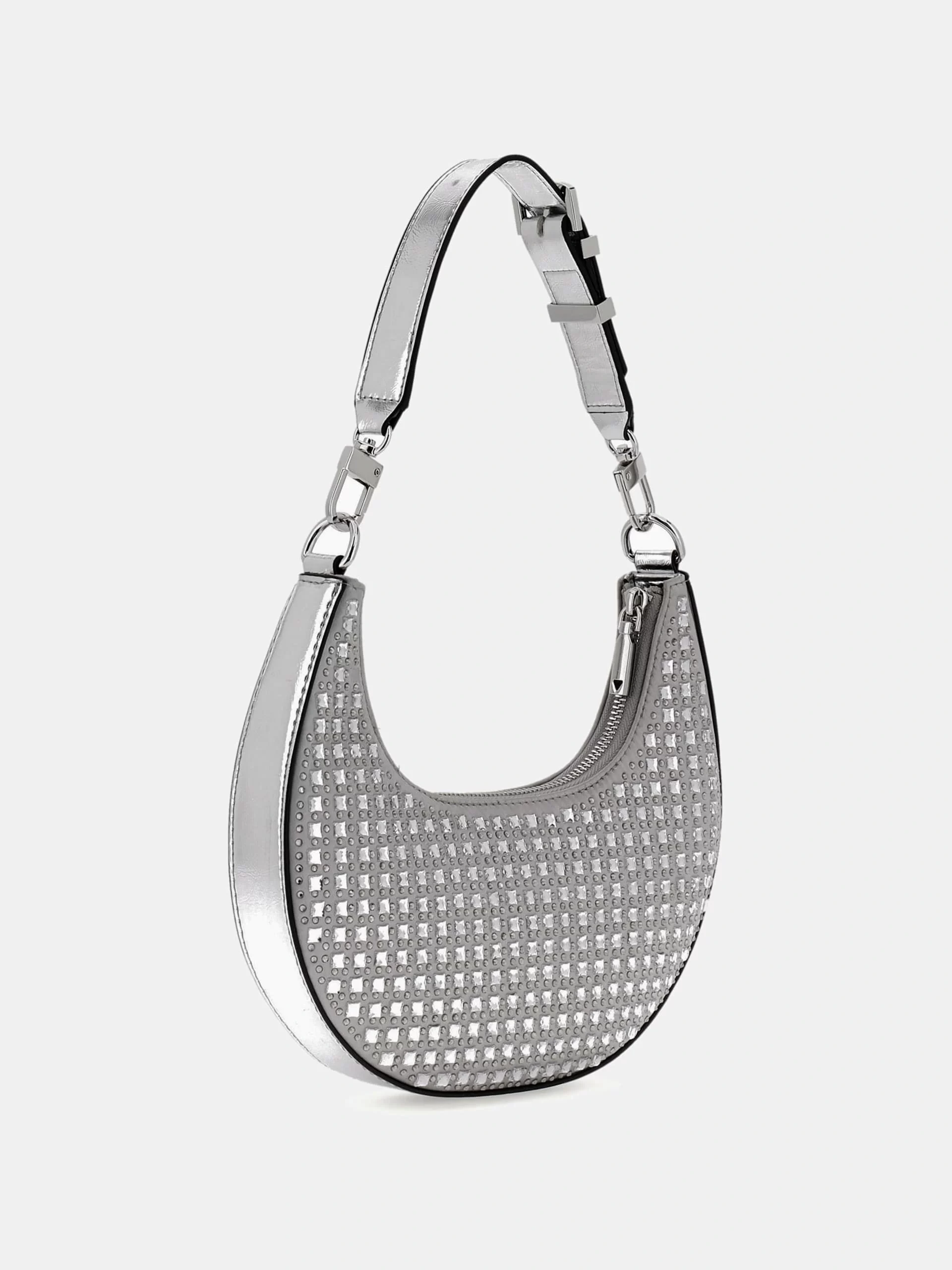 Guess Lua Small Hobo Kadın Gri Omuz Çantası HWIY9205010-SIL