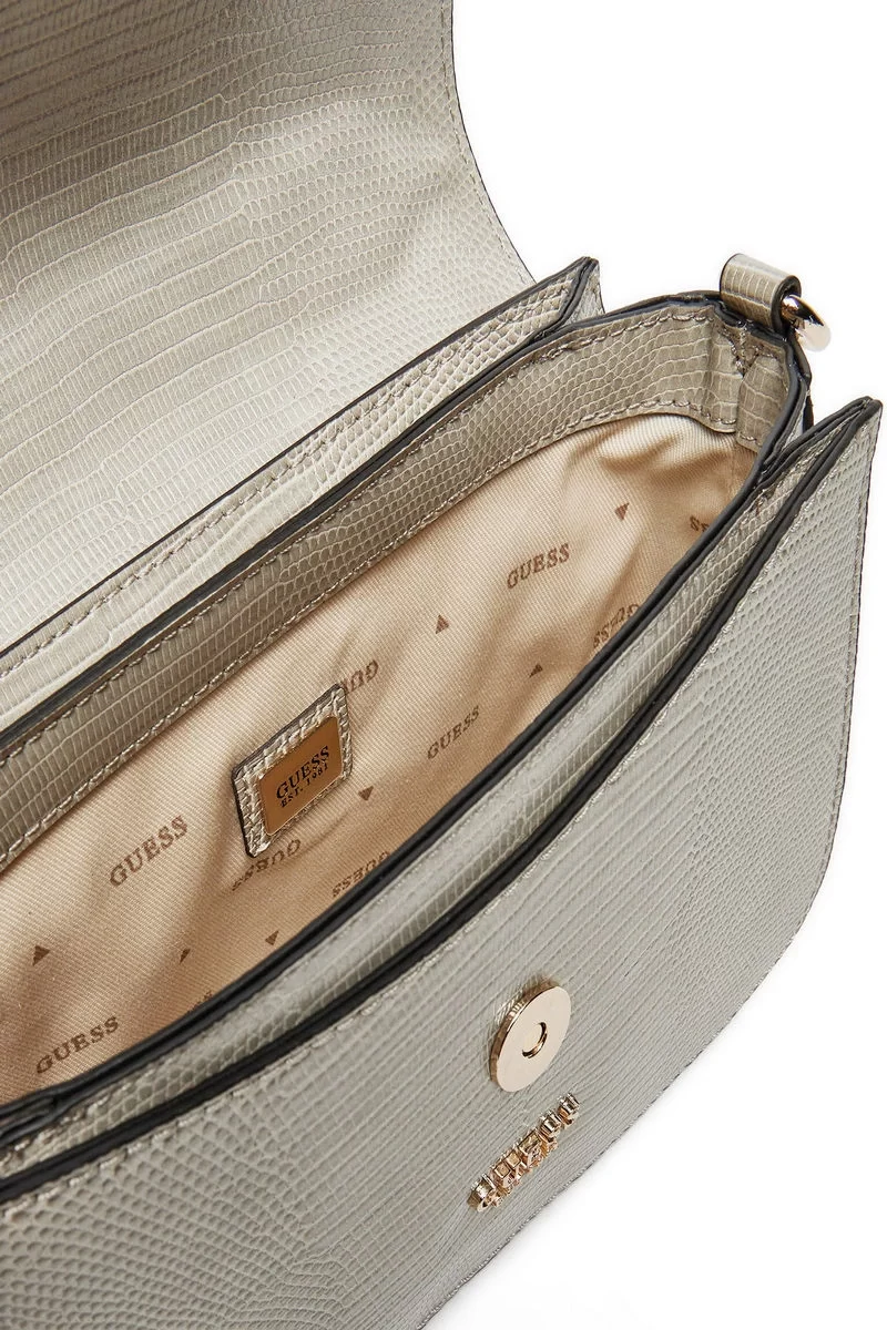 Guess Orlına Top Handle Flap Kadın Gri Çapraz Çanta HWKG9531200-TAU