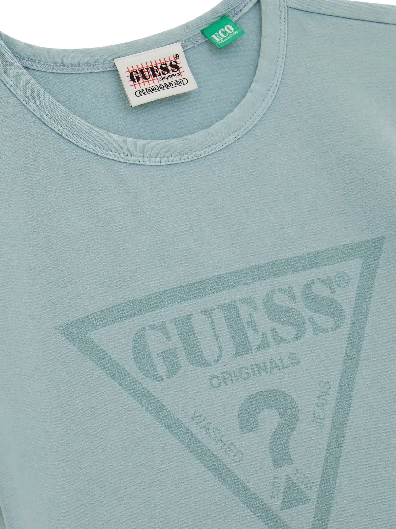 Guess Go Vıntage Trıangle Slım Tee Kadın Gri T-Shirt W5GI32J1314-F8NL