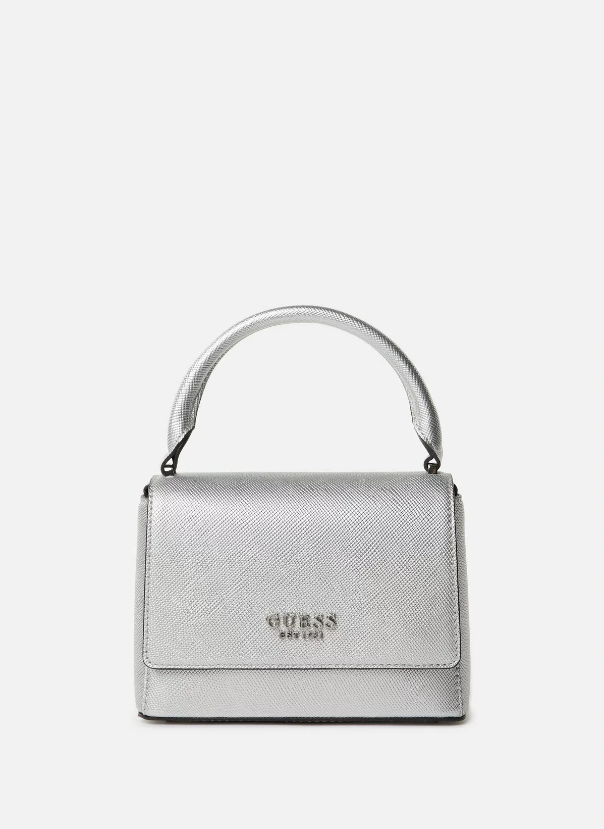 Guess Kadın Gri Fedana Üst Saplı Kapaklı Çanta