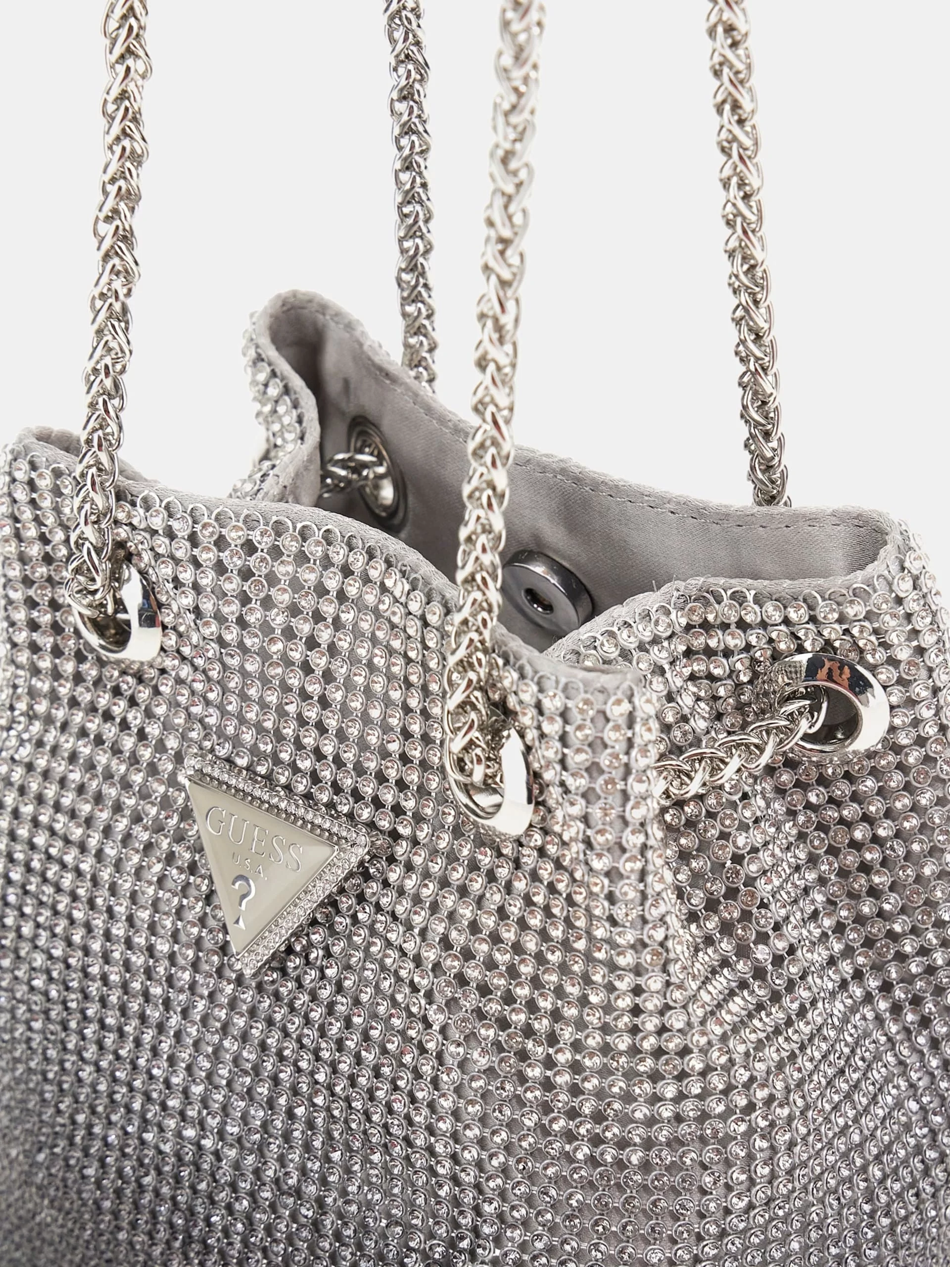 Guess Zalına Pouch Kadın Gri Omuz Çantası HWOY9350750-SIL