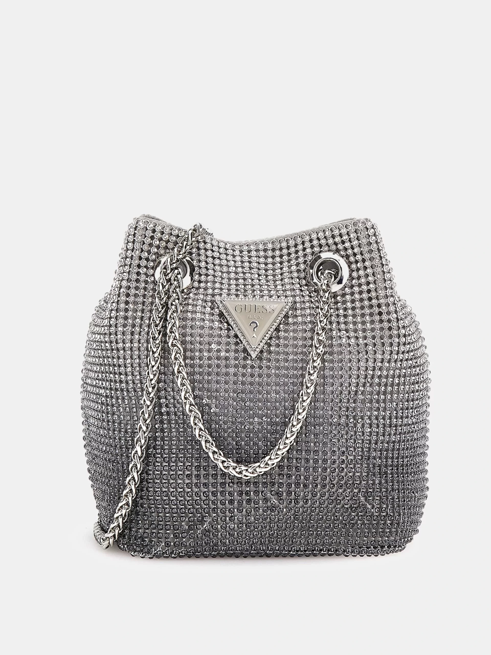 Guess Zalına Pouch Kadın Gri Omuz Çantası HWOY9350750-SIL