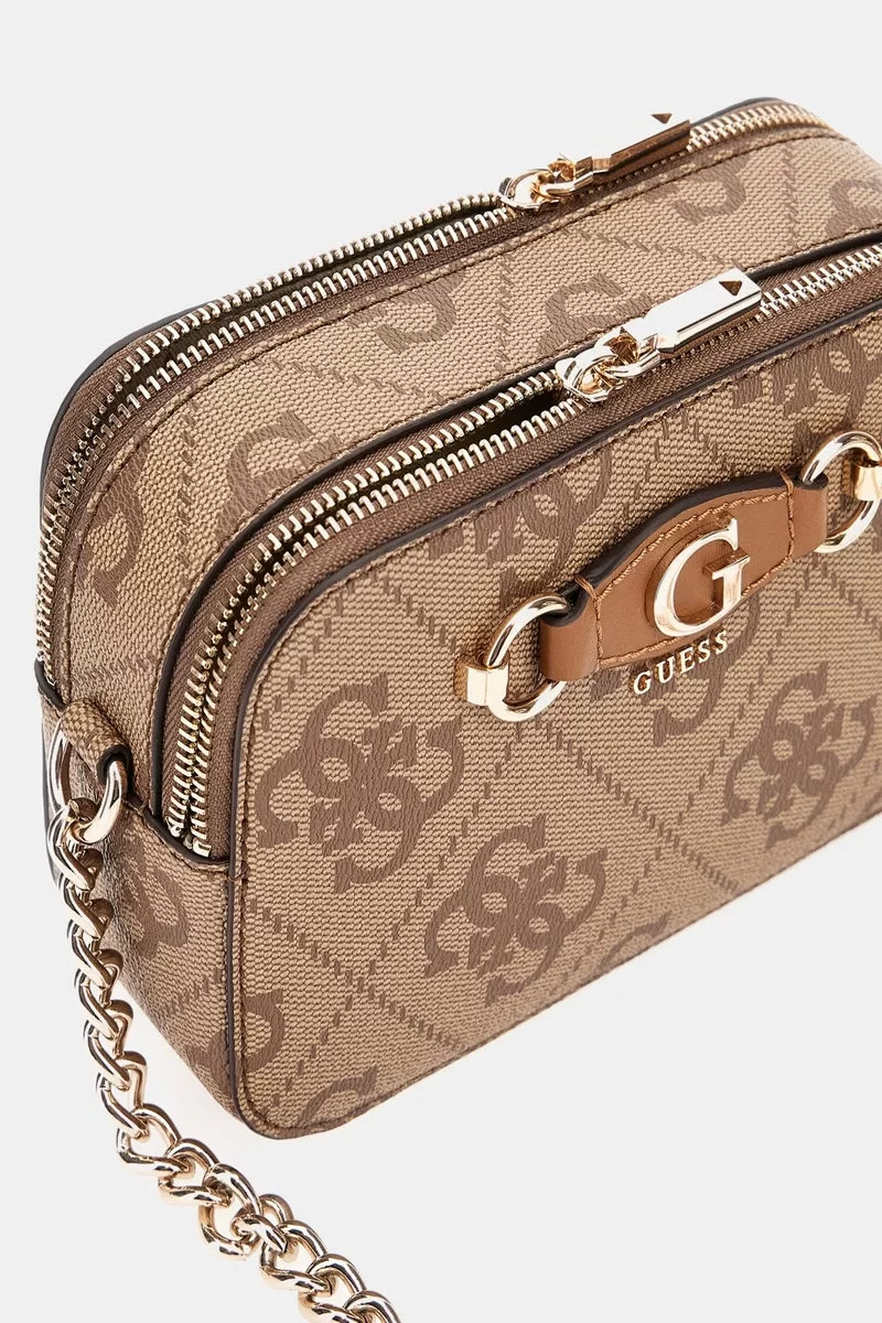 Guess Izzy Camera Bag Kadın Kahverengi Çapraz Çanta HWOS8654140-LTL