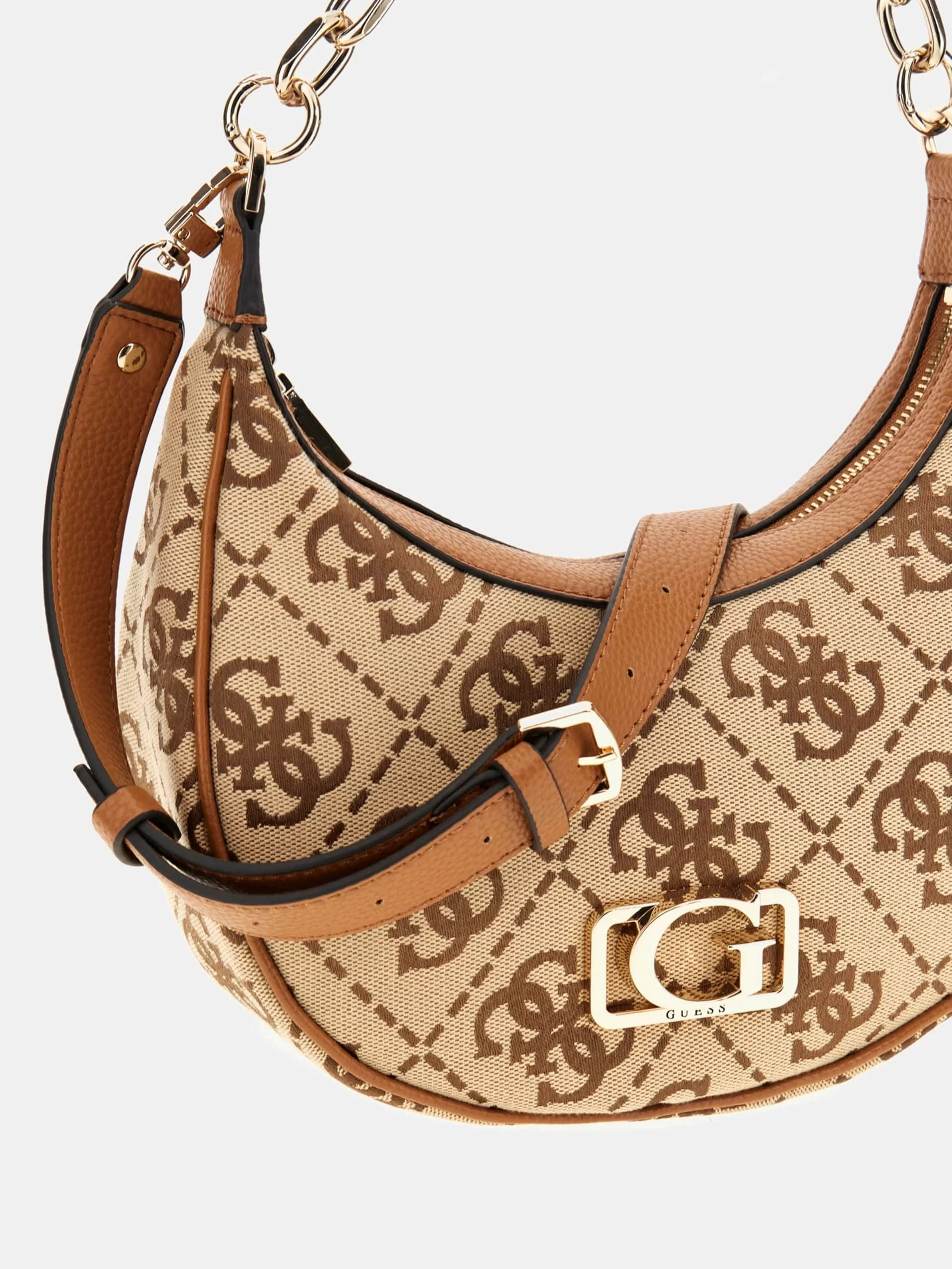 Guess Cırce Hobo Shoulder Bag Kadın Kahverengi Omuz Çantası HWJO9642010-LTL
