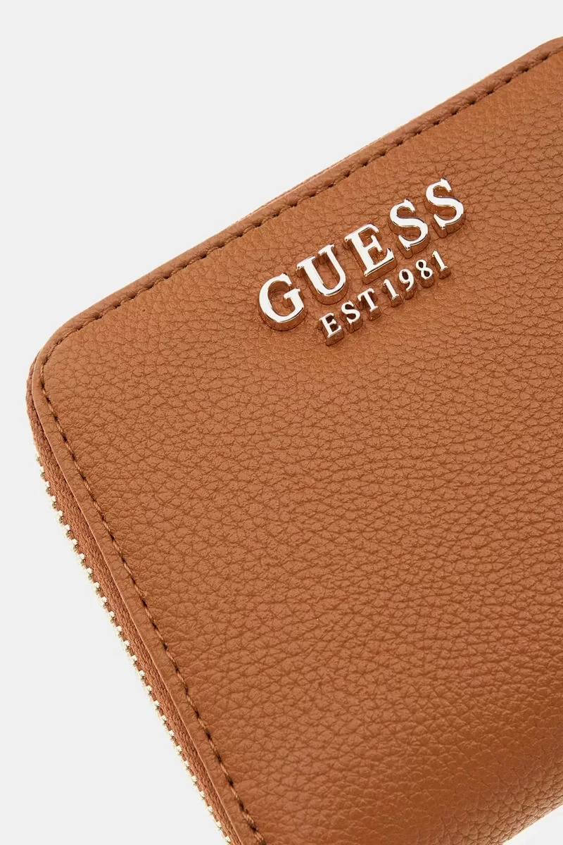 Guess Laurel Slg Small Zıp Around Kadın Kahverengi Cüzdan SWBG8500137-COG
