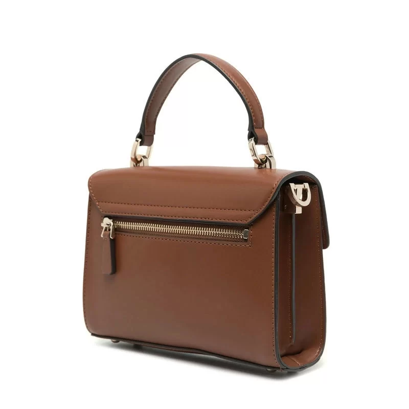 Guess Eco Aldıth Mını Top Hndle Flap Kadın Kahverengi Mini Çanta HWEVG964178-COG