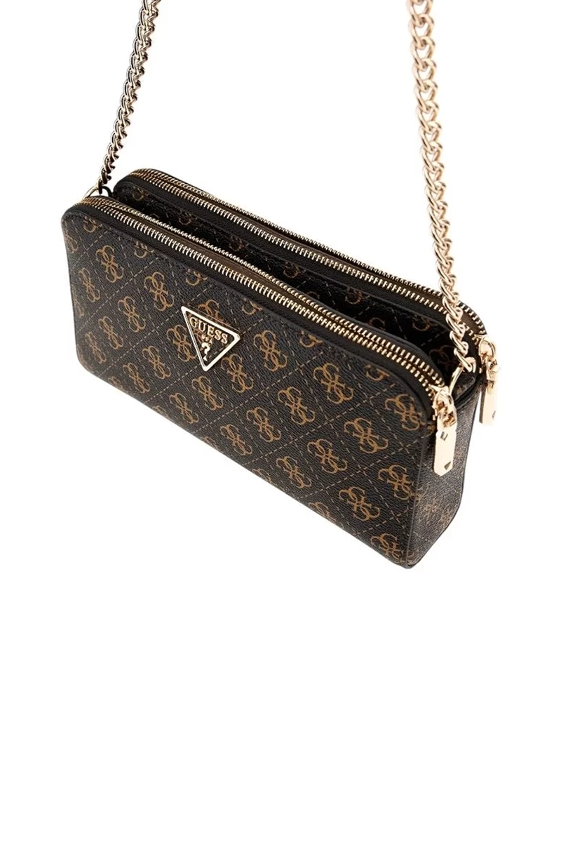 Guess Eco Erıca Status Crossbody Kadın Kahverengi Omuz Çantası HWEQG951012-BNL