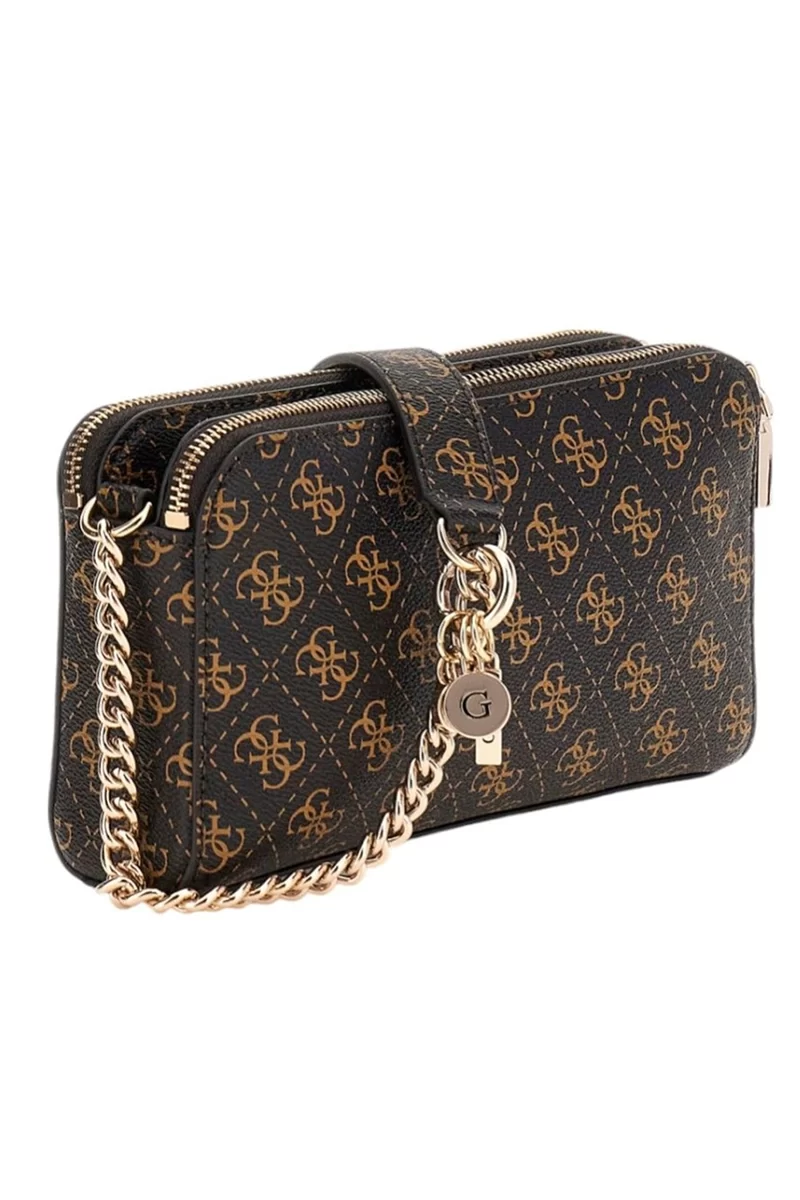 Guess Eco Erıca Status Crossbody Kadın Kahverengi Omuz Çantası HWEQG951012-BNL