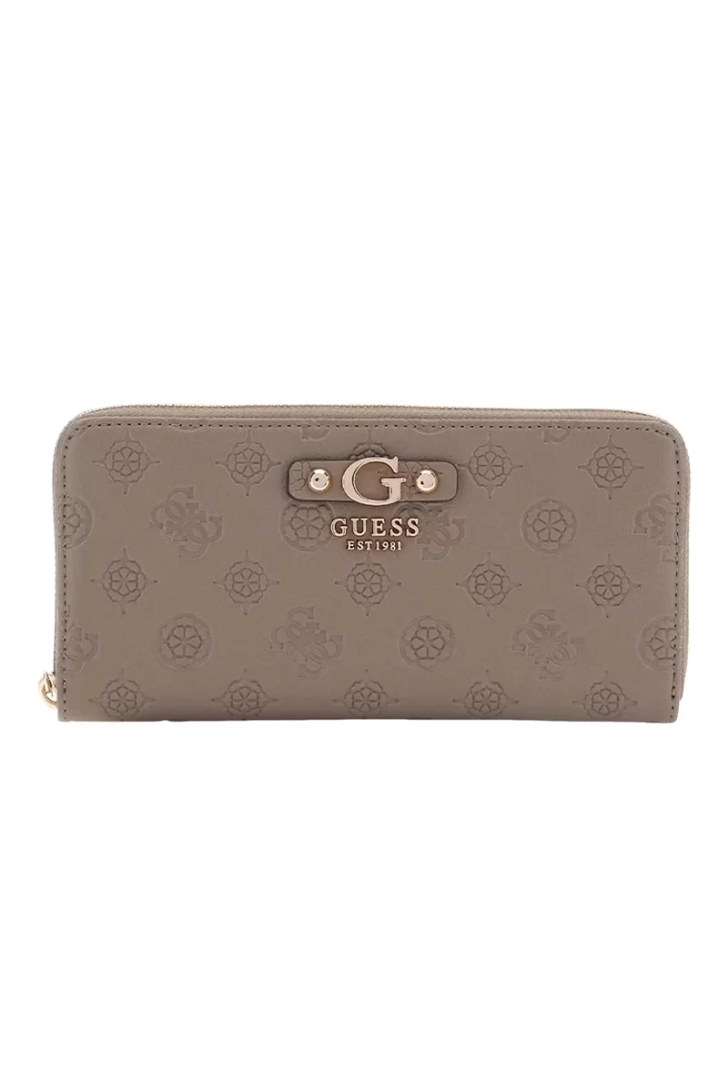 Guess Gerty Slg Large Zıp Around Kadın Kahverengi Cüzdan SWPD9529146-DRT