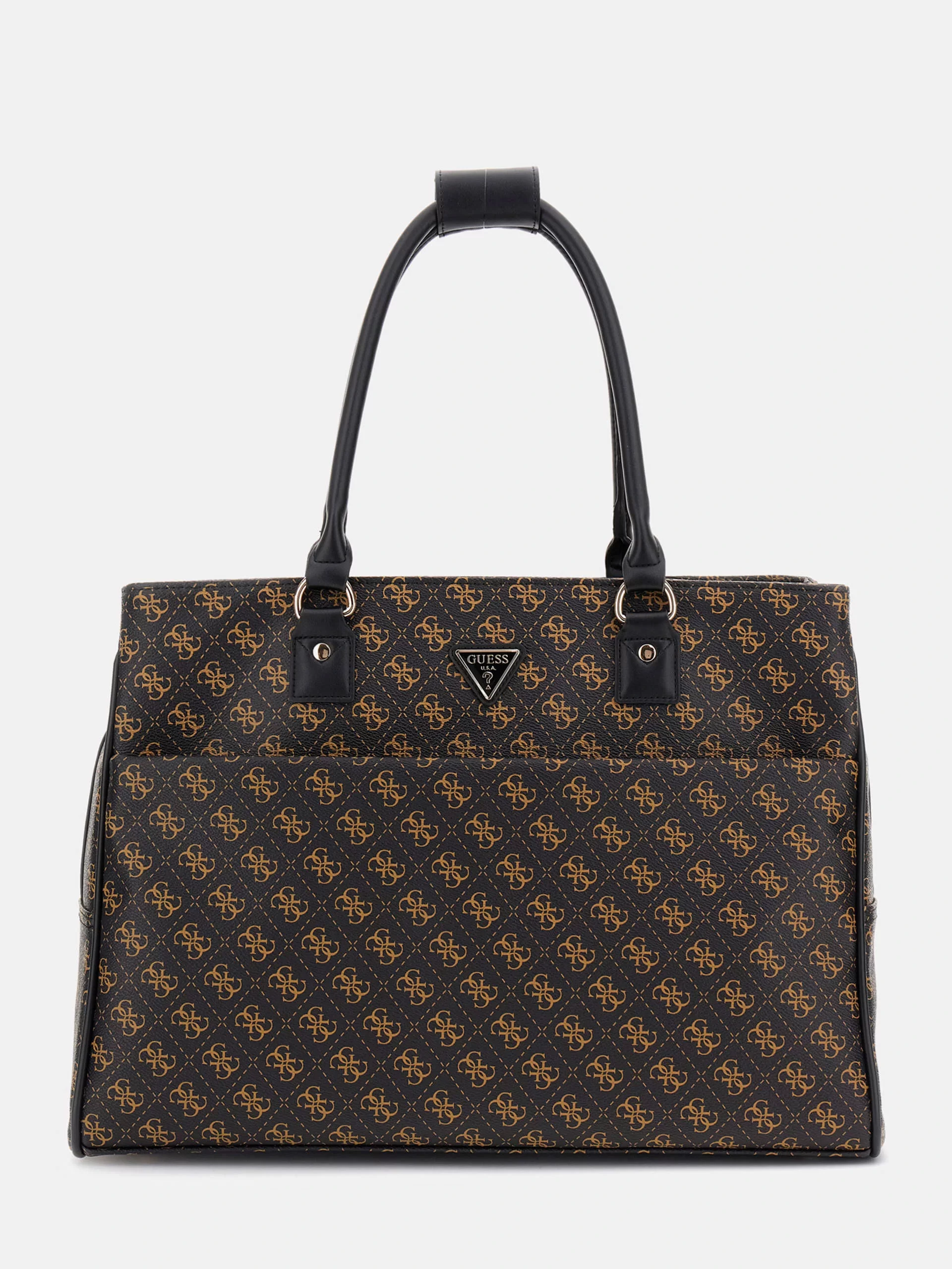 Guess Jesco Shopper Tote Kadın Kahverengi Omuz Çantası TWHB8389919-BRO