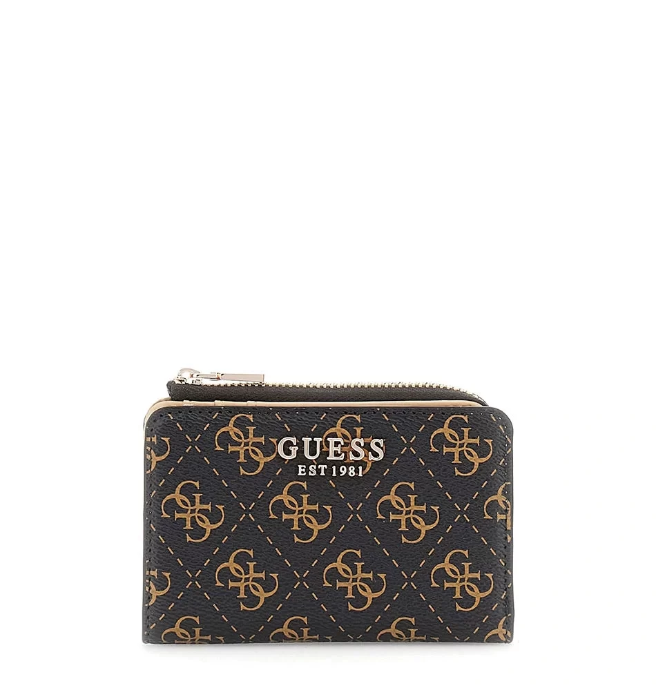 Guess Laurel Slg Zıp Arnd Card Case Kadın Kahverengi Cüzdan SWQE8500156-BNL