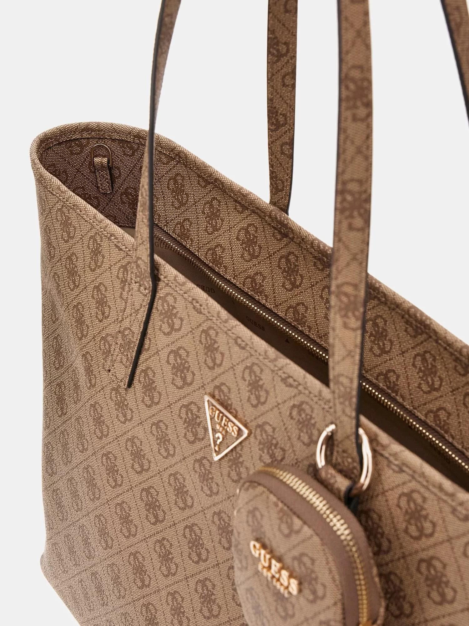 Guess Kadın Kahverengi Power Play Büyük Teknolojik Tote Çant