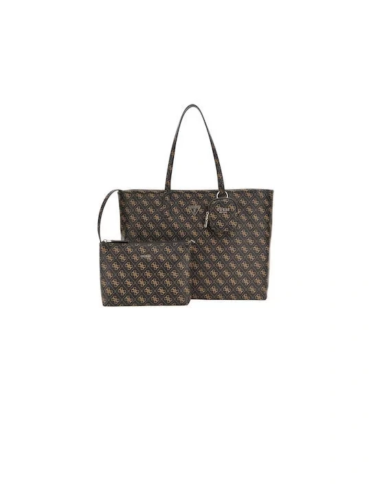 Guess Power Play Large Tech Tote Kadın Kahverengi El Çantası HWQG9006240-BNL