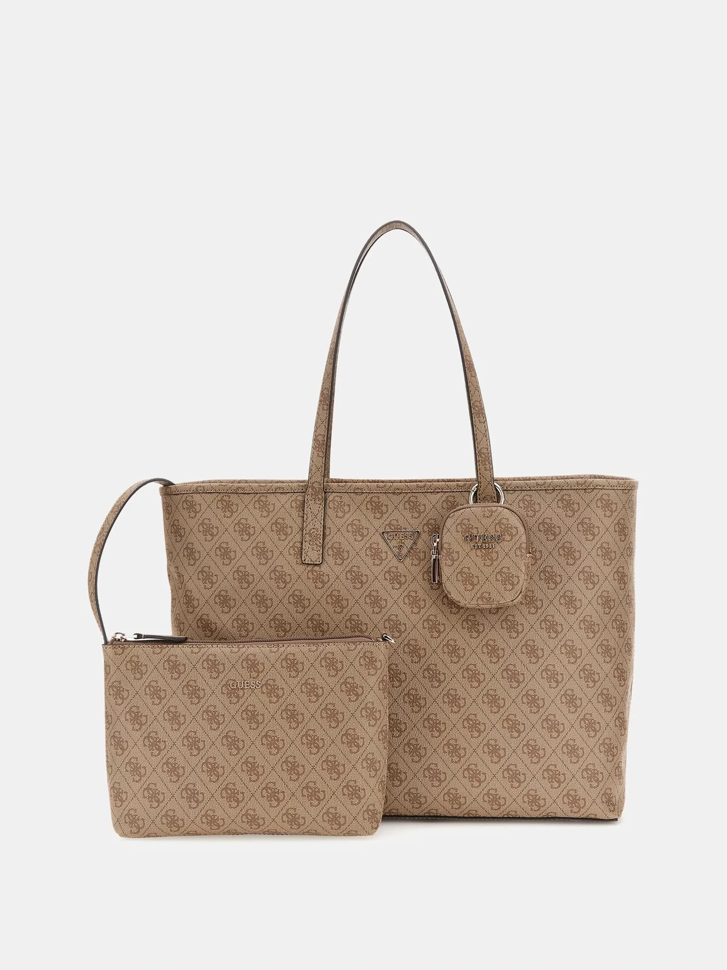 Guess Kadın Kahverengi Power Play Büyük Teknolojik Tote Çant